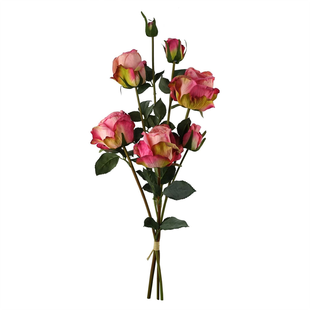 Pink Rose Artificial Flower Sprays 60cm Pack of 6