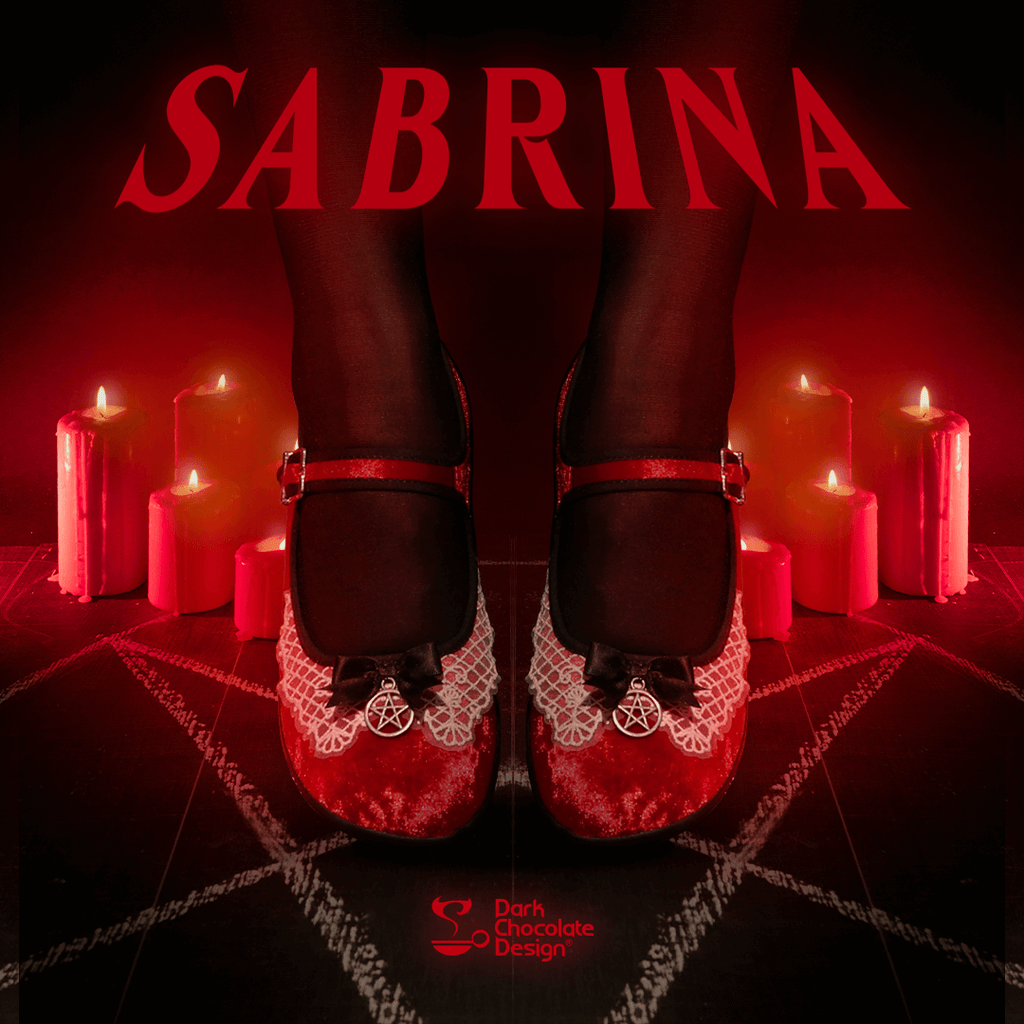 Sabrina Women's Mary Jane Flat Shoes in Red Velvet
