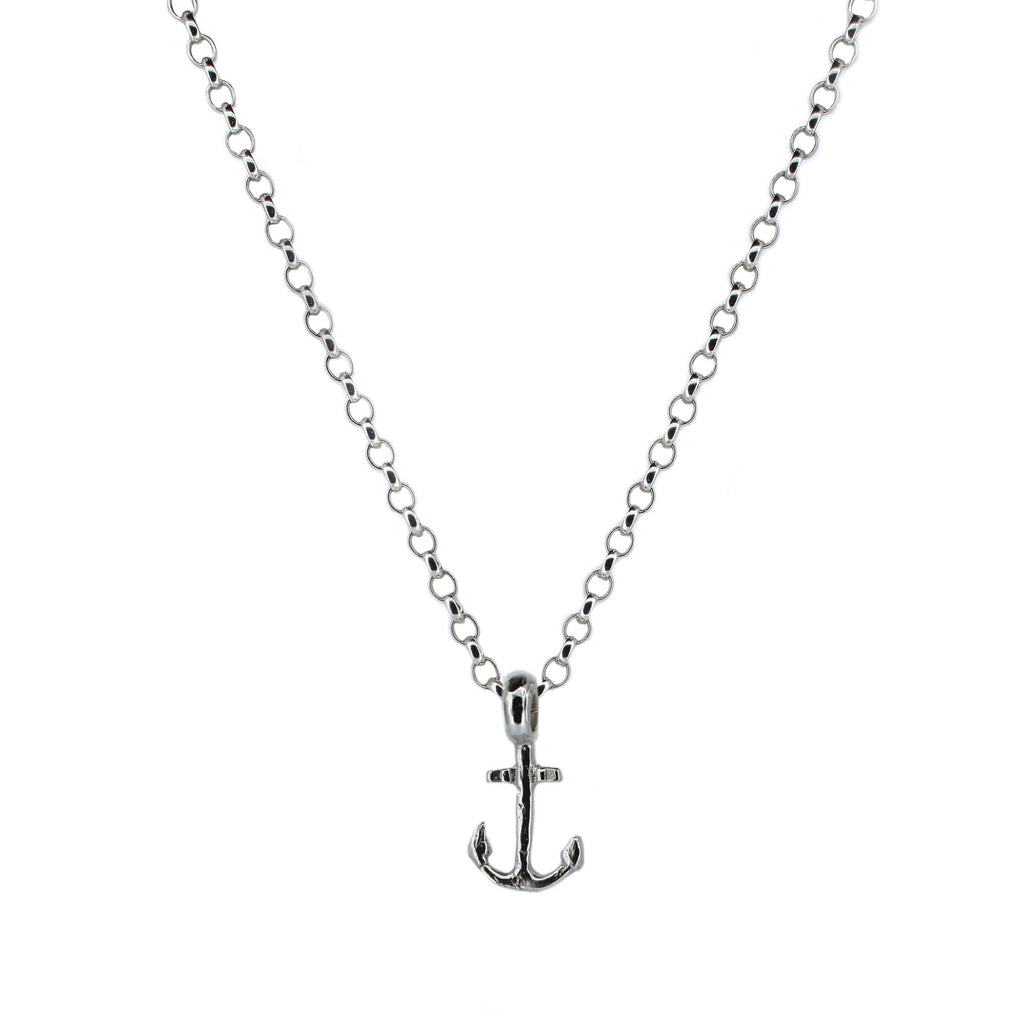 Sterling Silver Mini Anchor Necklace