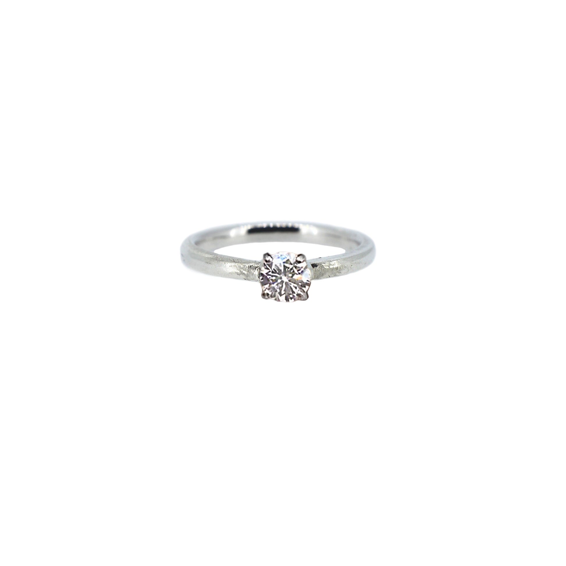 Solitaire Treasured Claw Ring in Sterling Silver