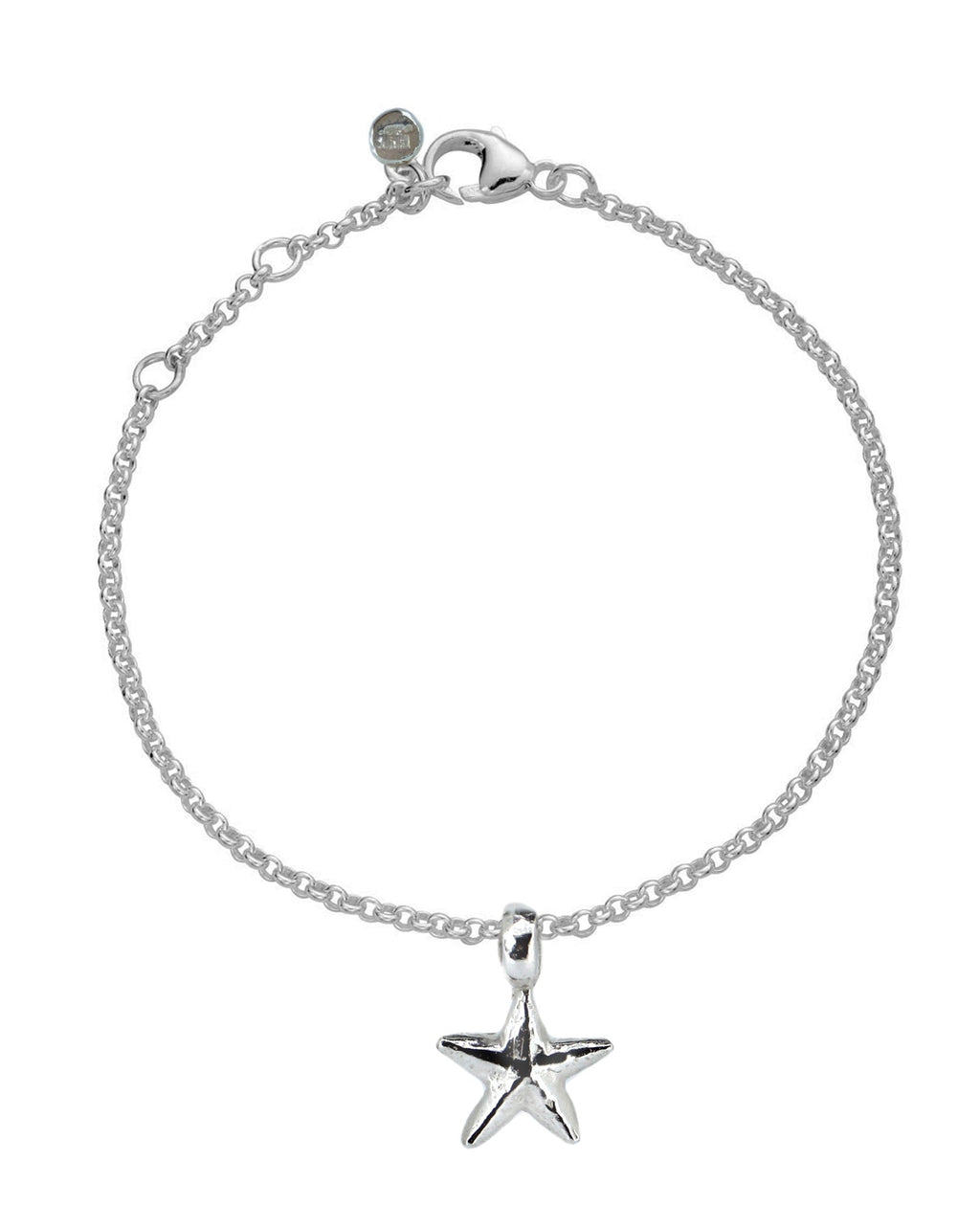 Starfish Chain Bracelet in Recycled Sterling Silver
