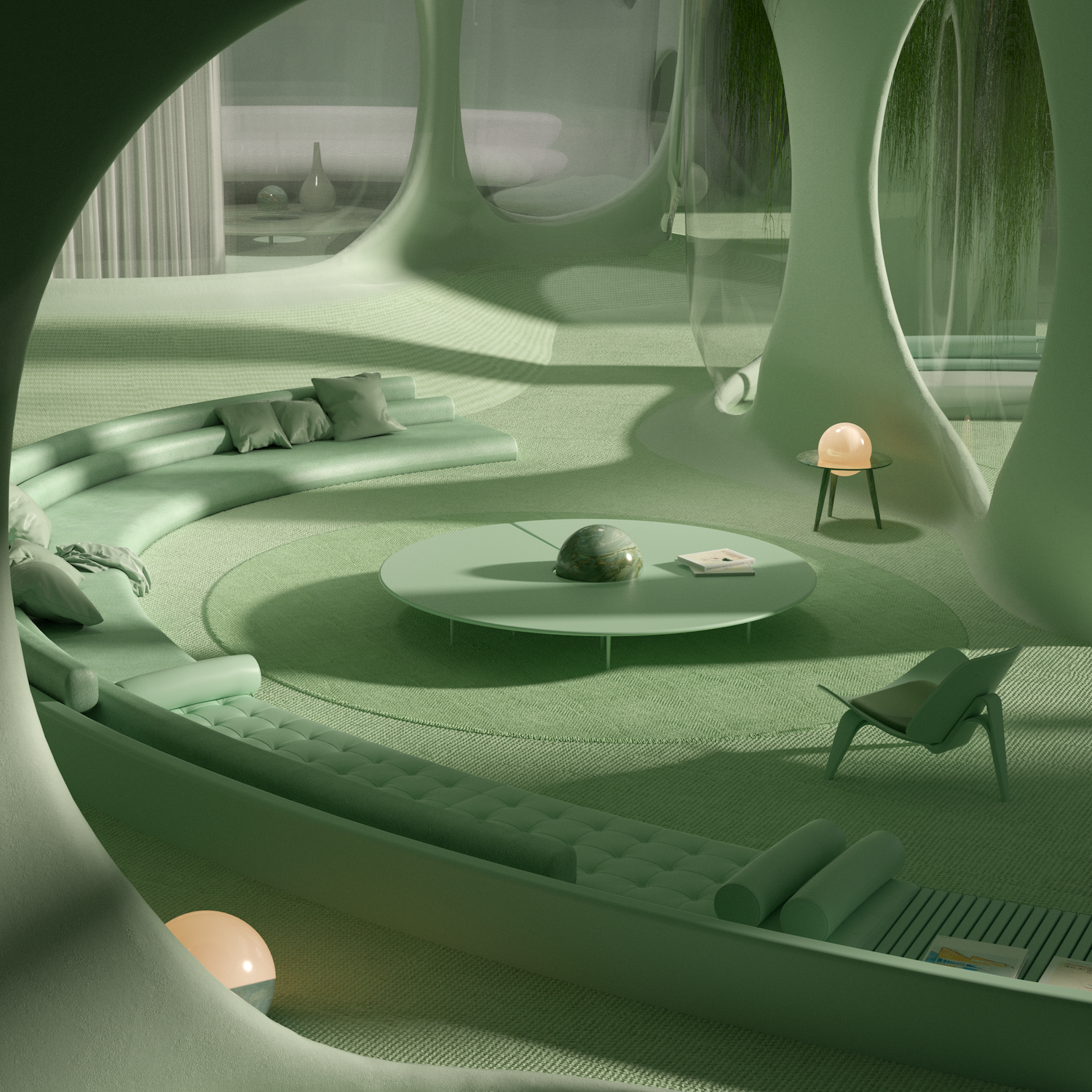 Dreamscapes and Artificial Architecture Digital Art Print