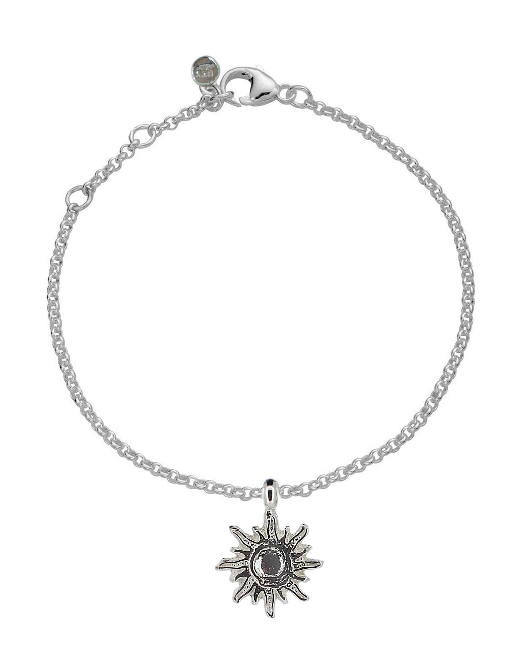 Sterling Silver Sun of Hope Charm Bracelet