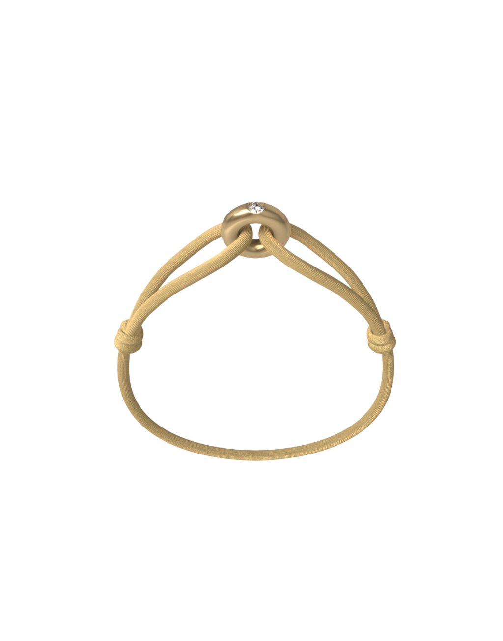 Golden Diamond Cord Bracelet