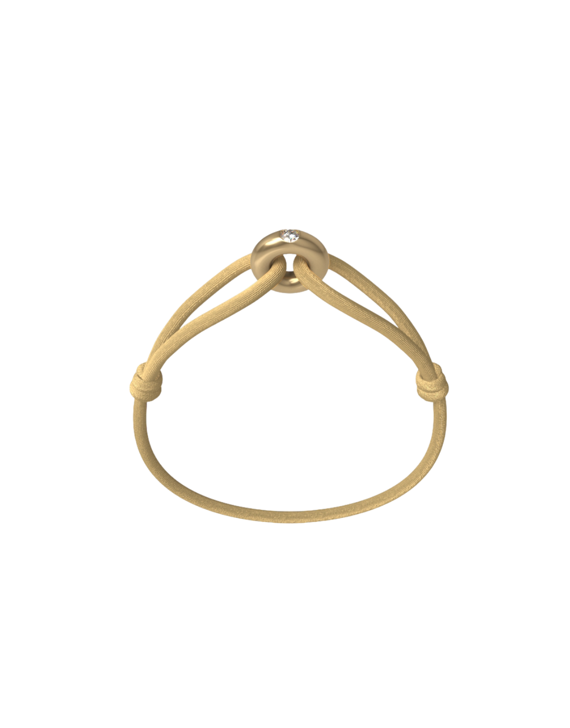 Golden Diamond Cord Bracelet