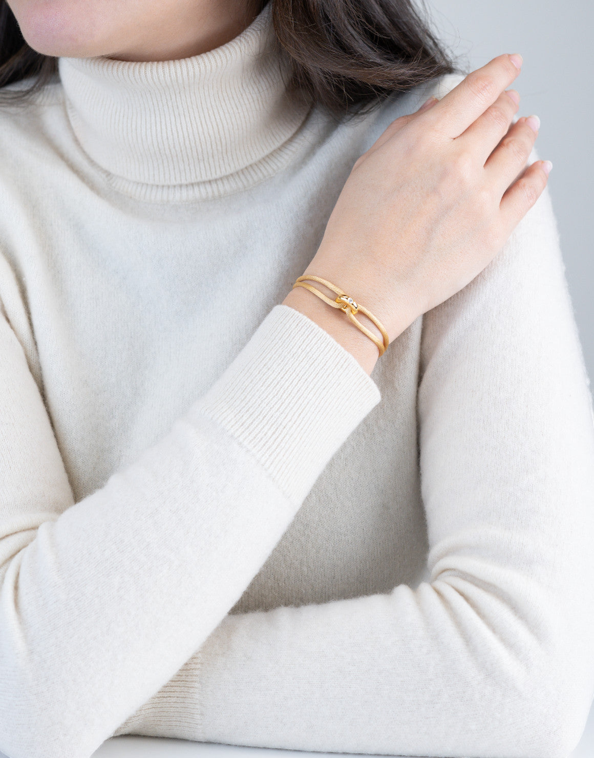 Golden Diamond Cord Bracelet
