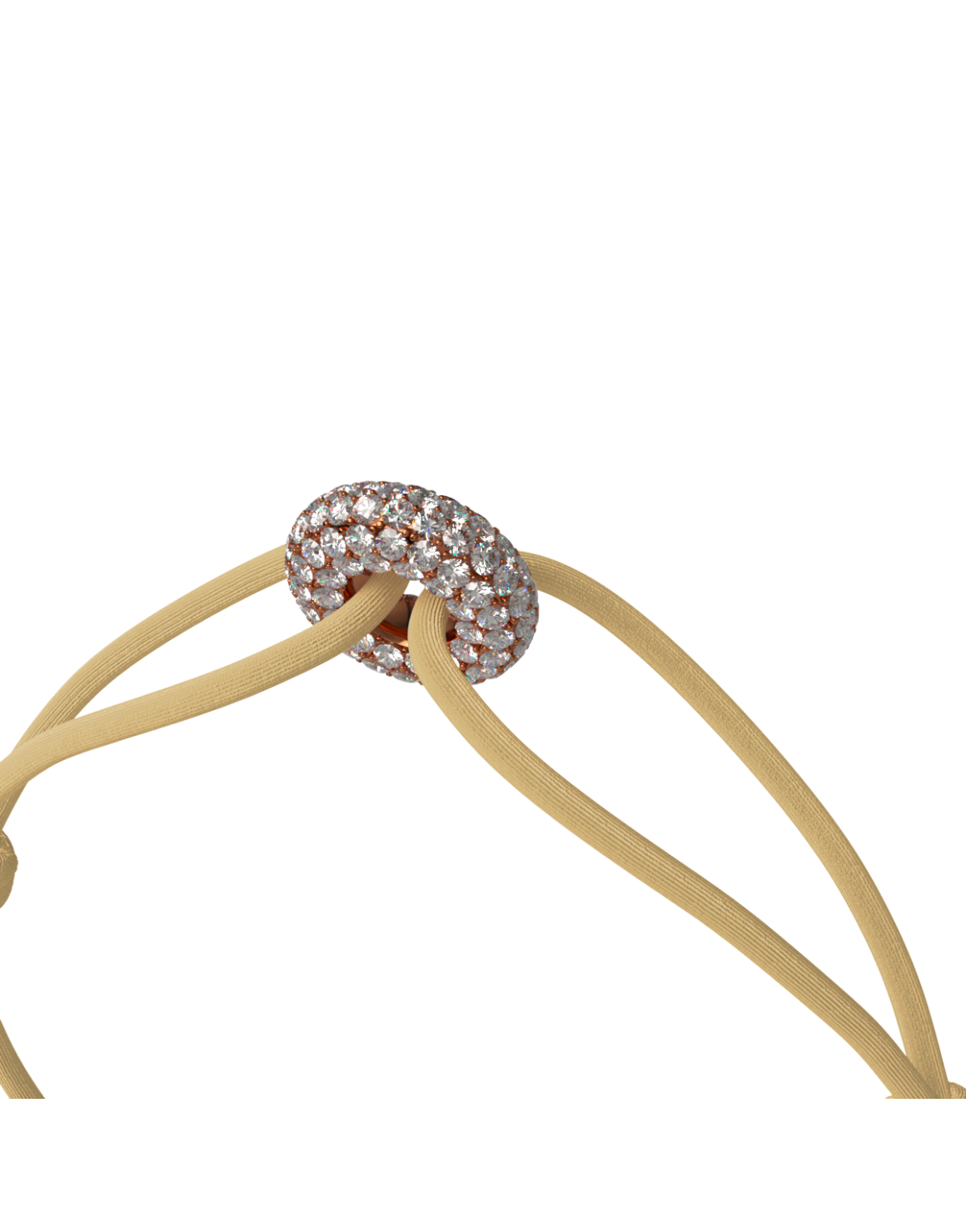 Mini Rose Soho Pave Cord Bracelet