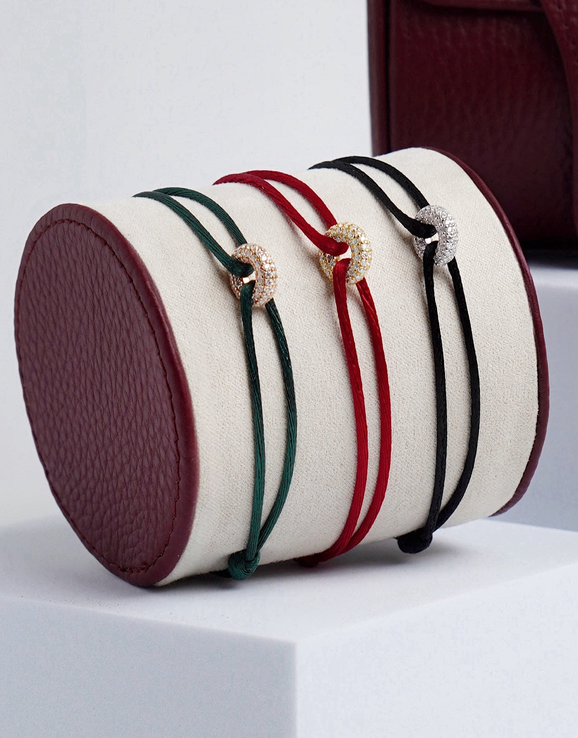 Mini Golden Soho Pave Cord Bracelet