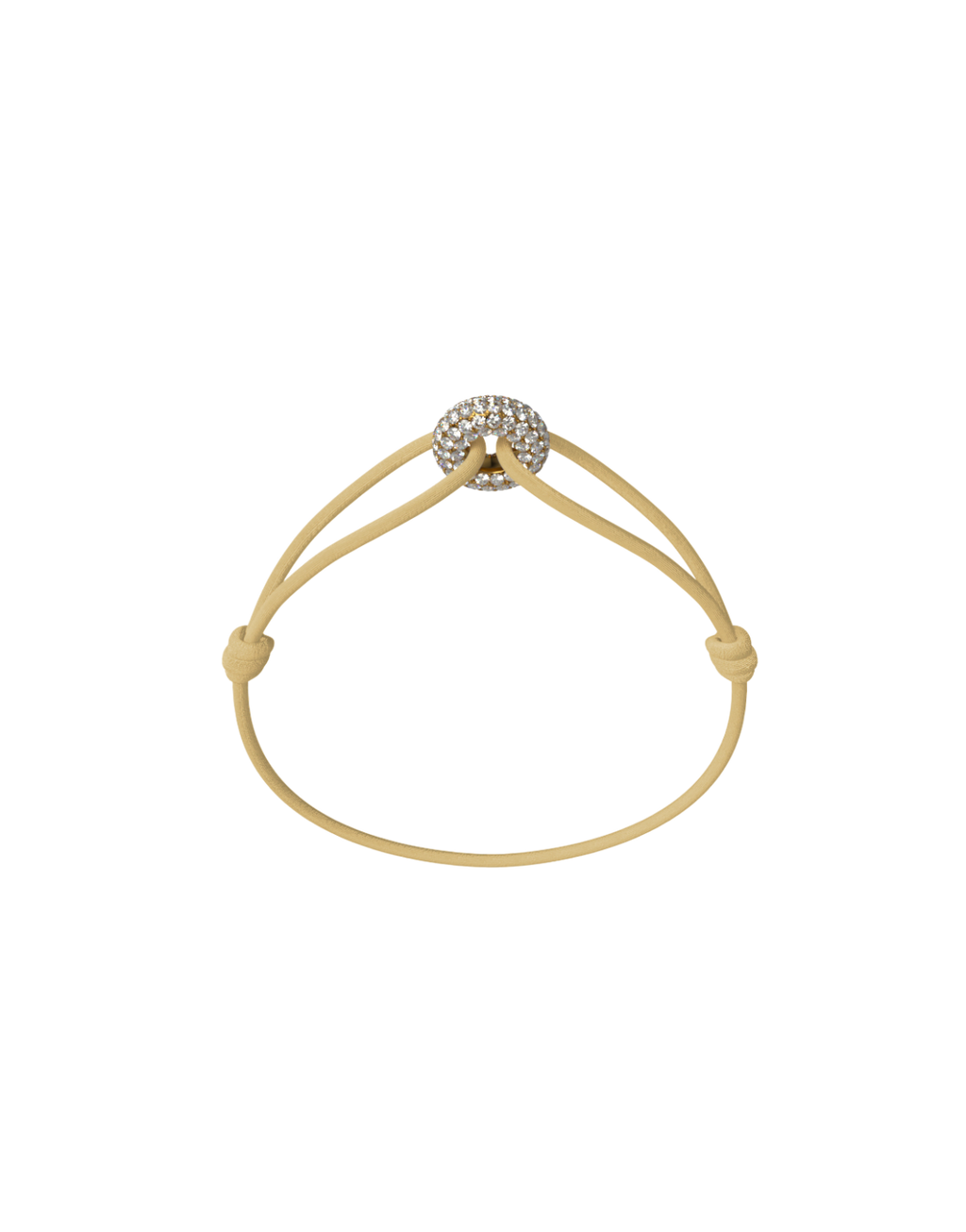 Mini Golden Soho Pave Cord Bracelet