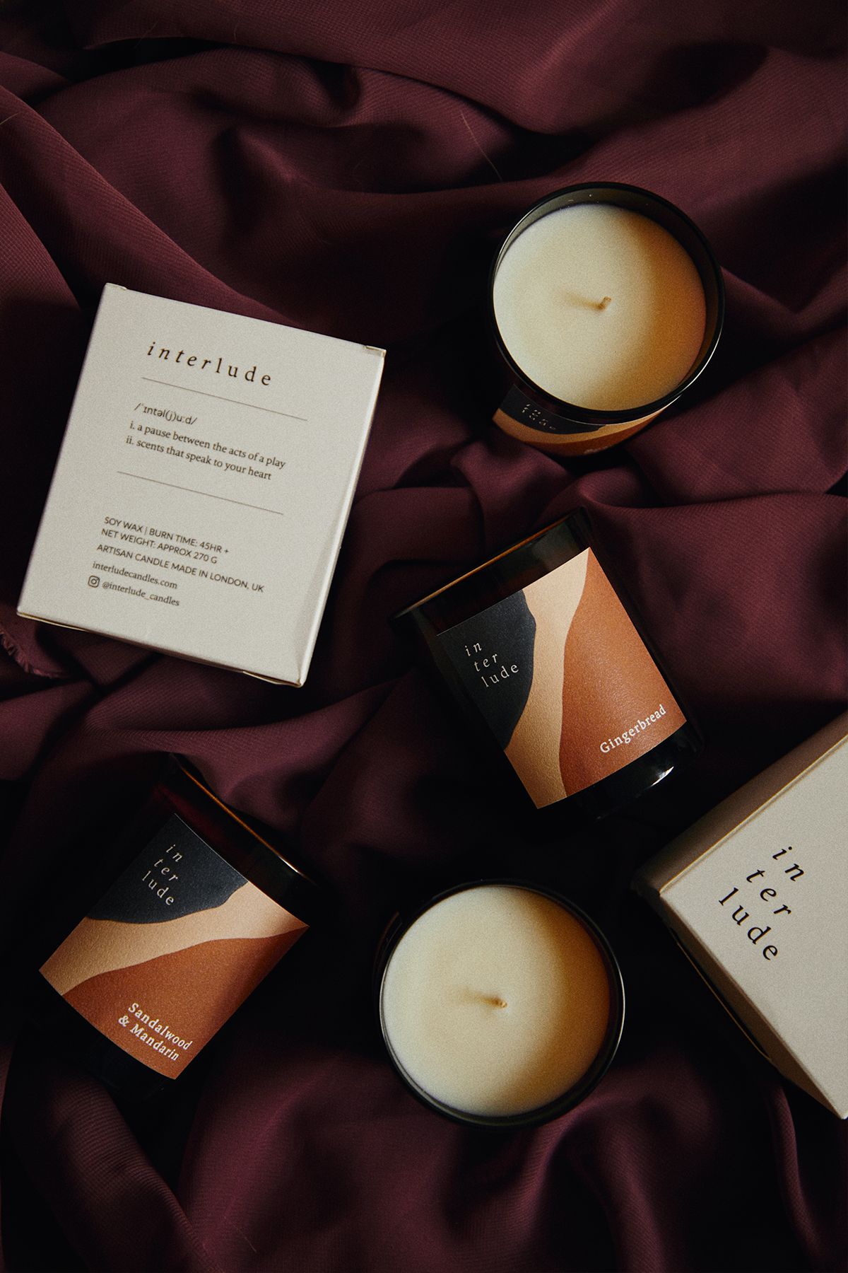 Sandalwood and Mandarin Scented Candle