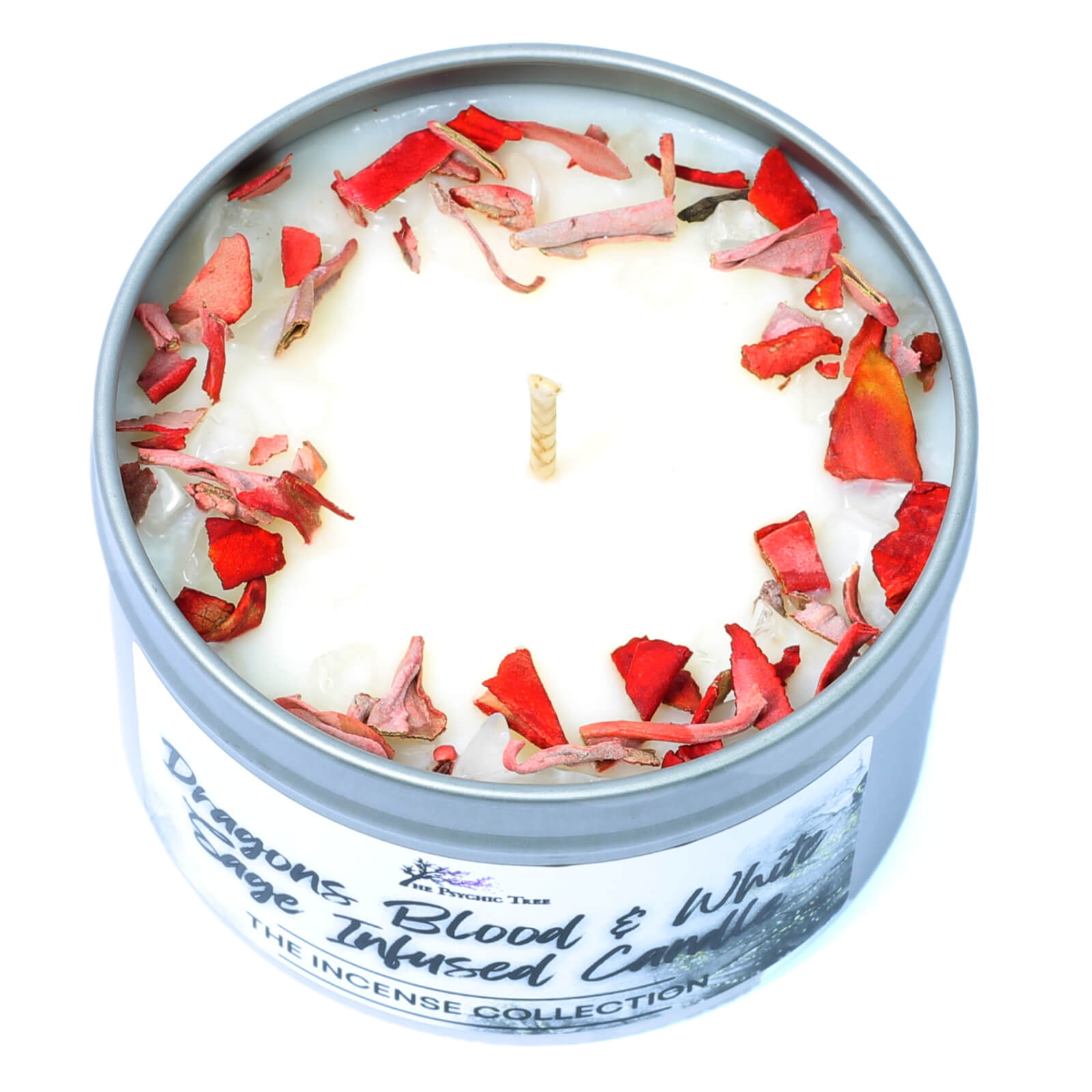 Sandalwood Crystal Infused Scented Candle