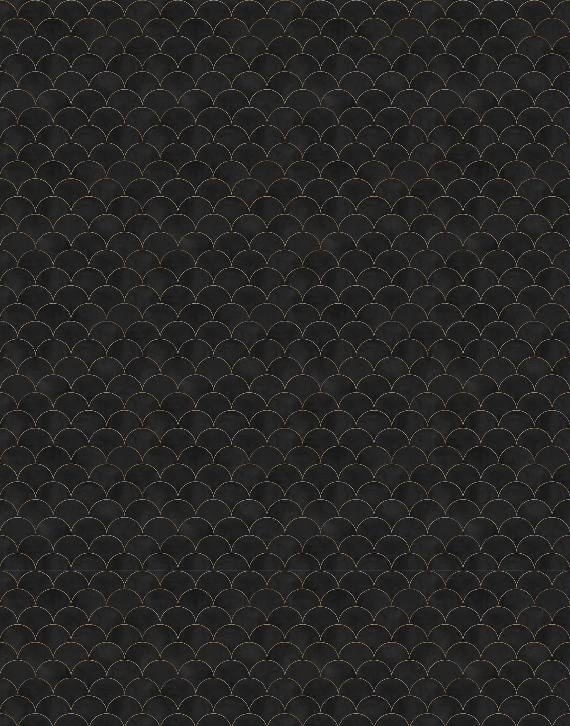 Scallop Art Deco Wallpaper
