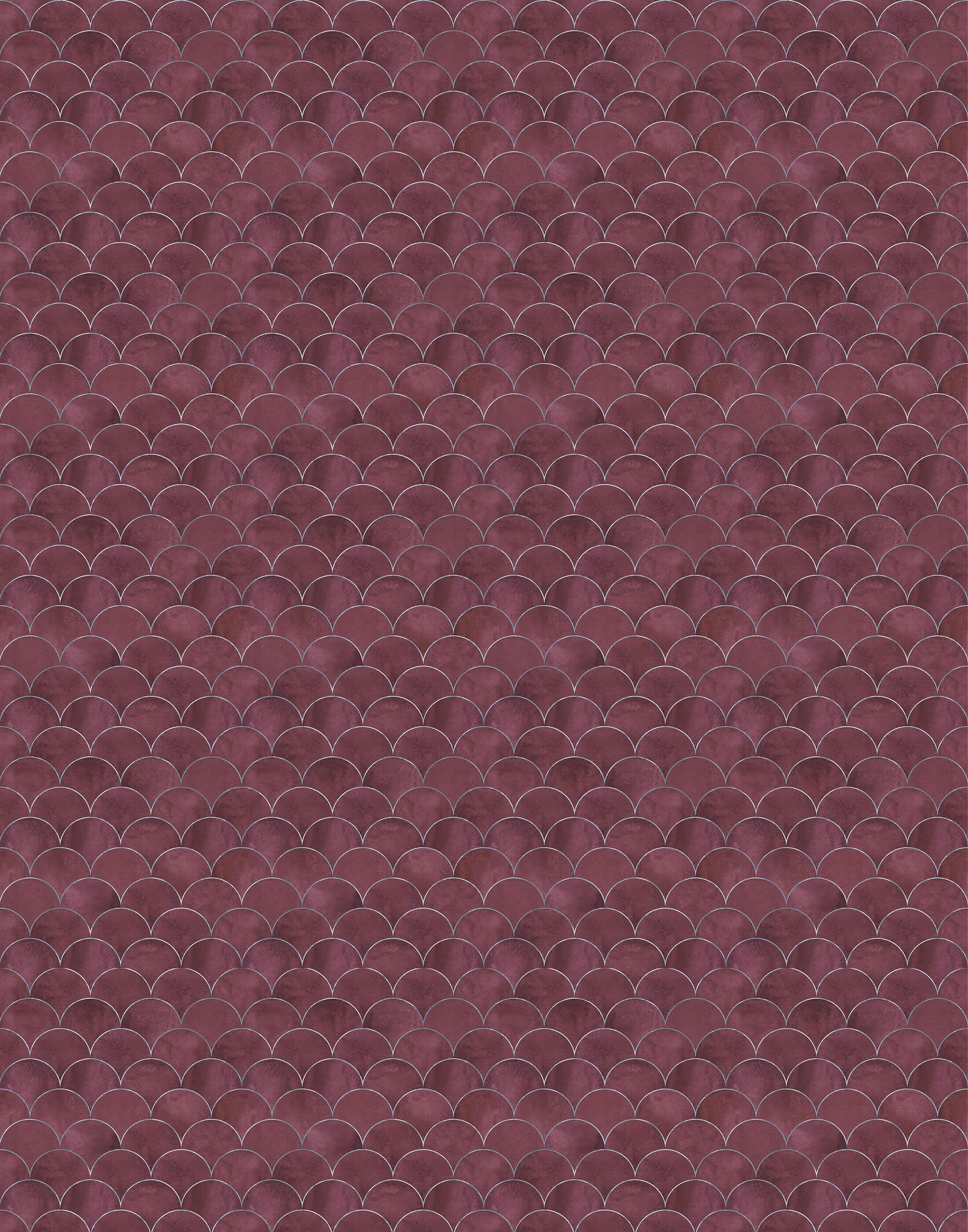 Scallop Art Deco Wallpaper