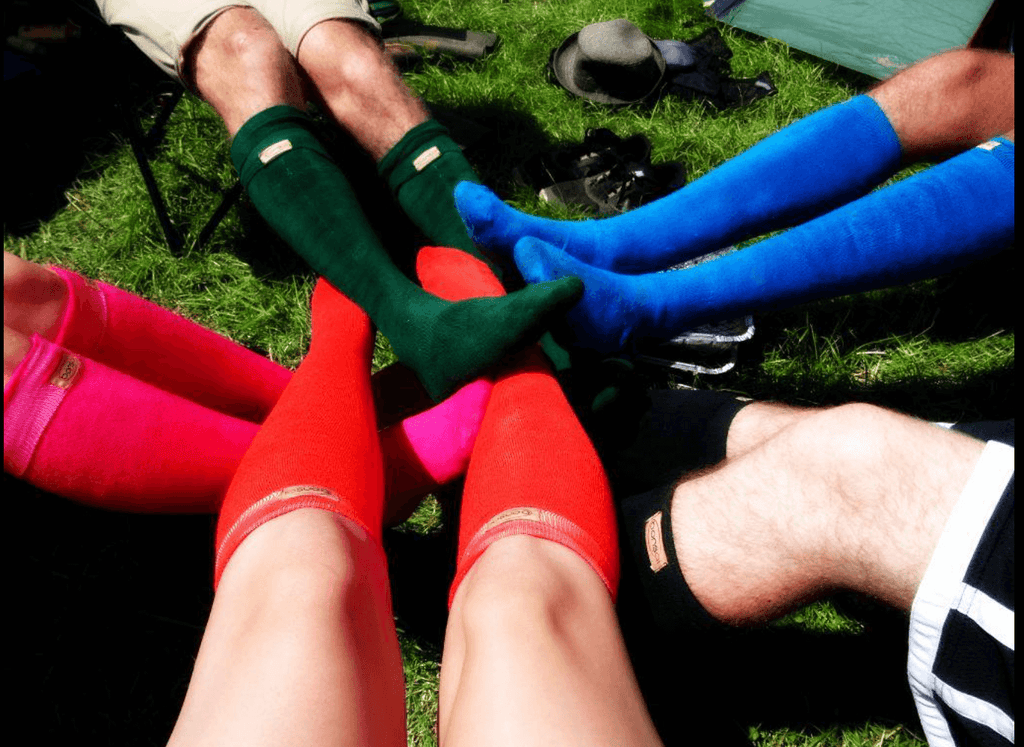 Knee High Bamboo Thermal Socks in Black