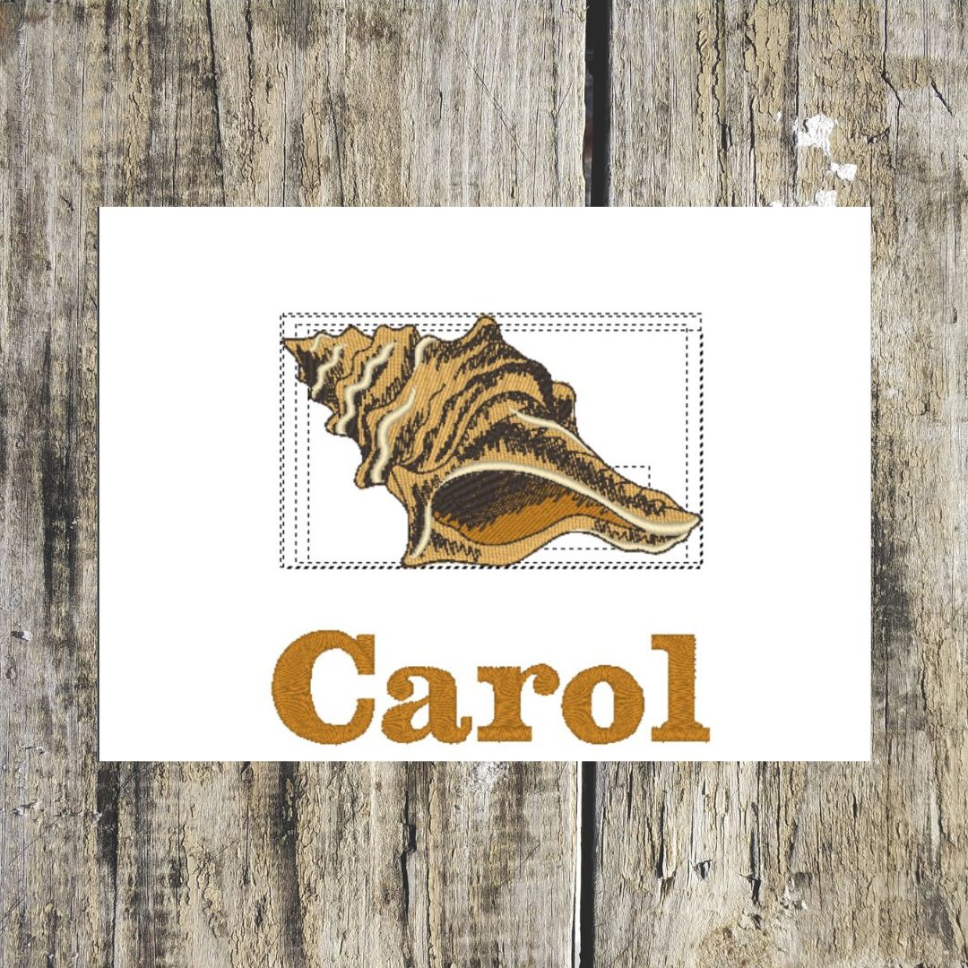 Seashell Personalised Towels in 100% Cotton