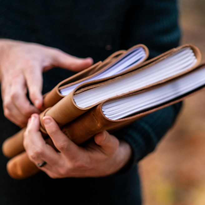 Light Oak Leather Journal