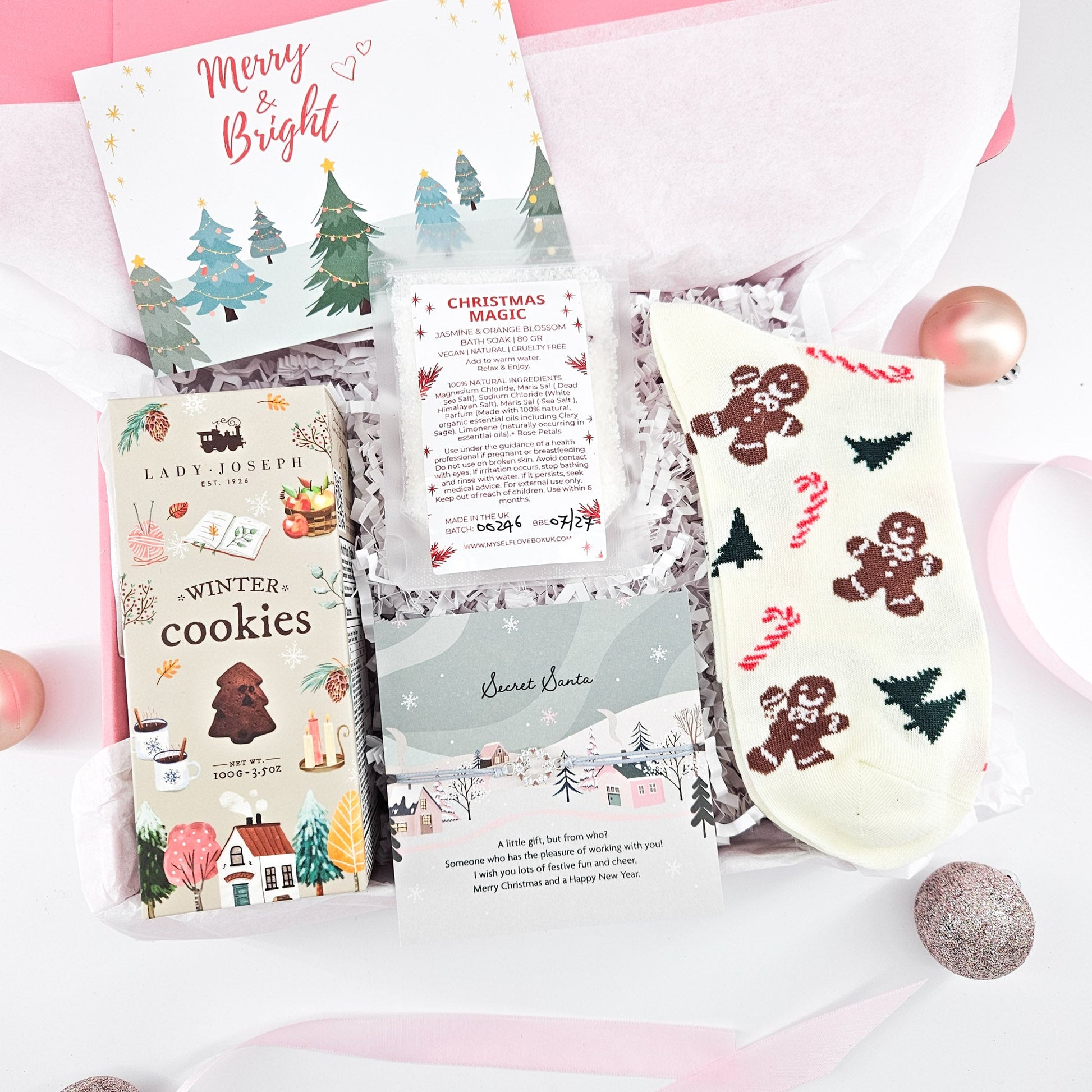 Secret Santa Treats Christmas Gift Box
