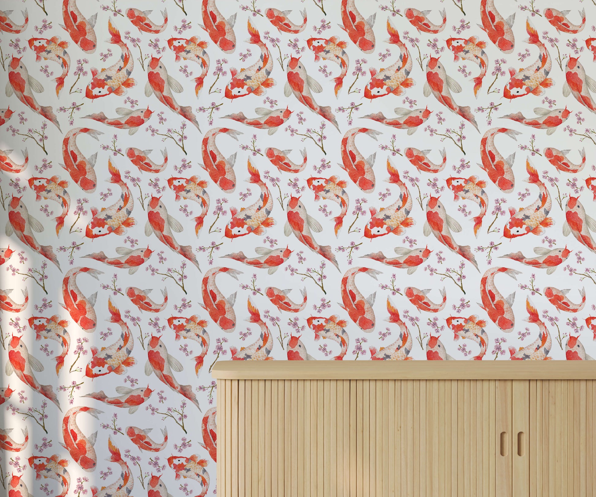 Red Koi Wallpaper Shinji