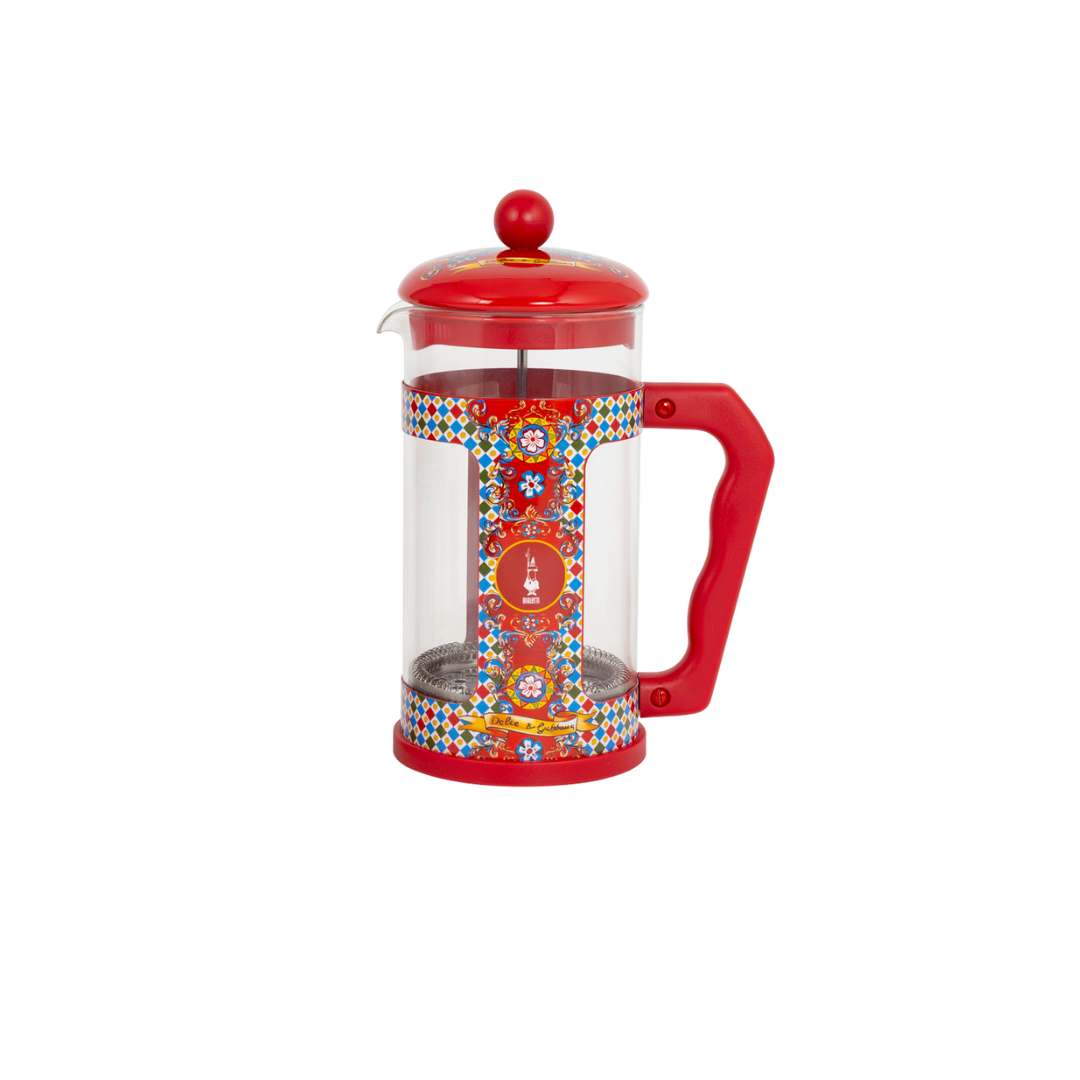 Sicilian Cart Coffee Press in Mediterranean Blue