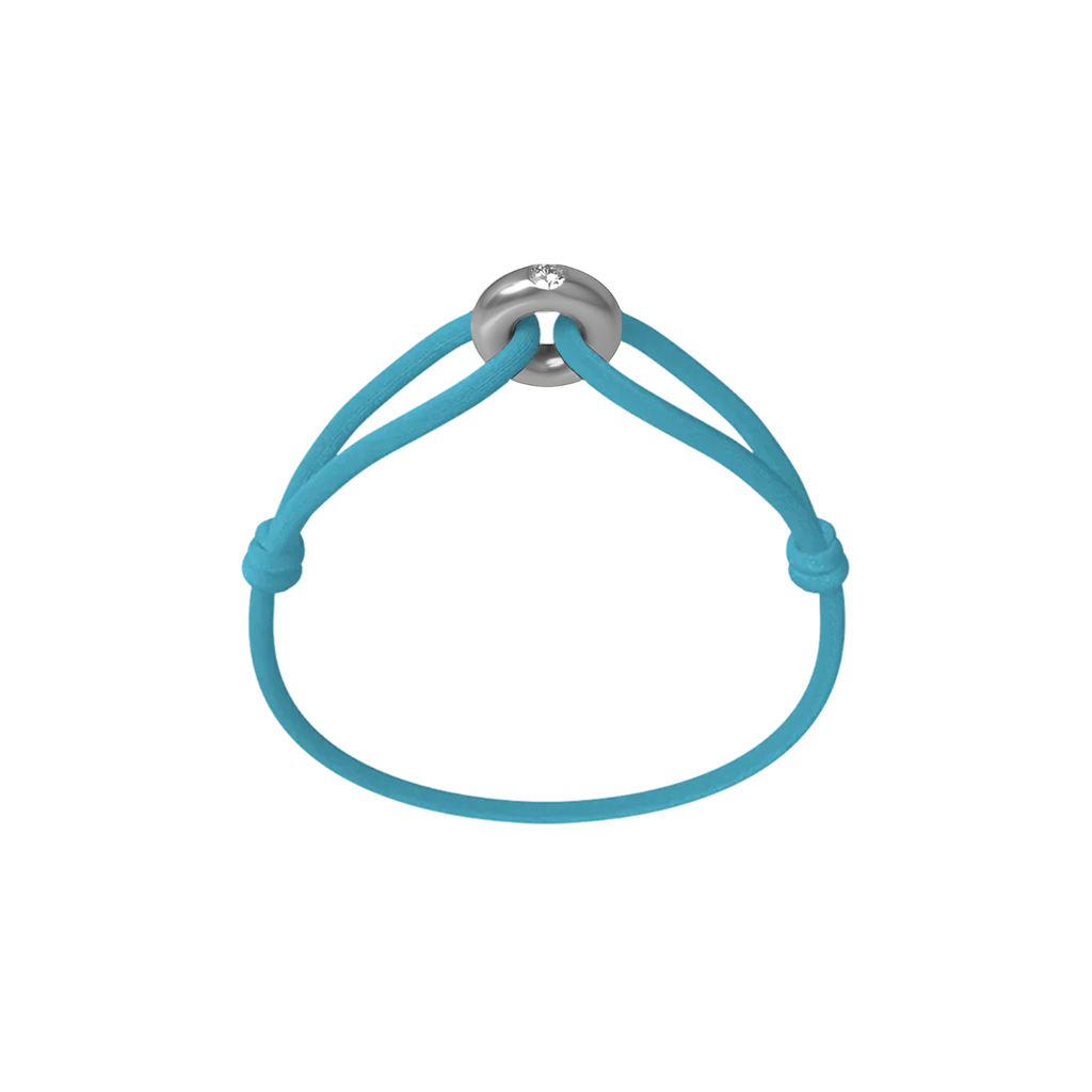 Silver Soho Diamond Cord Bracelet