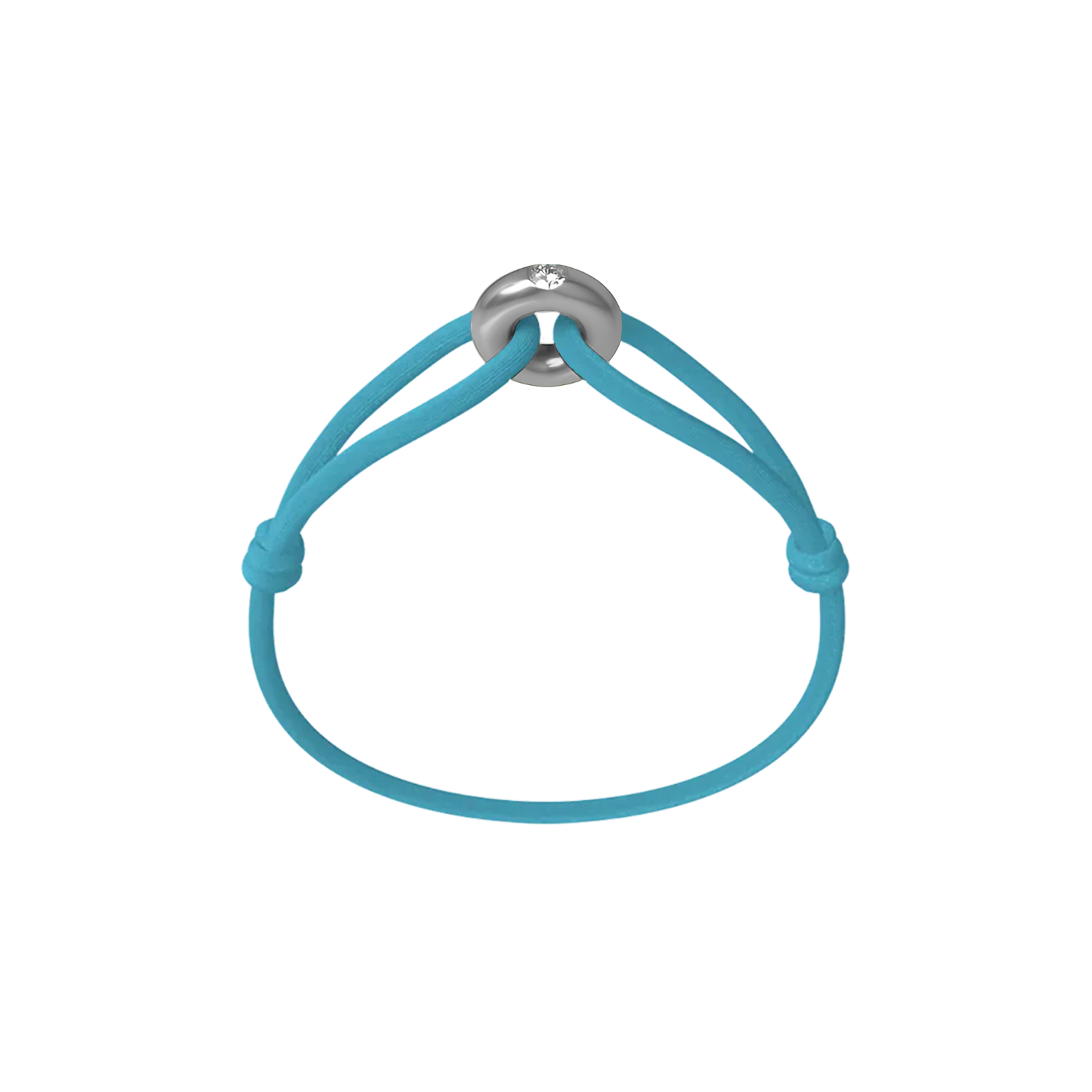 Silver Soho Diamond Cord Bracelet
