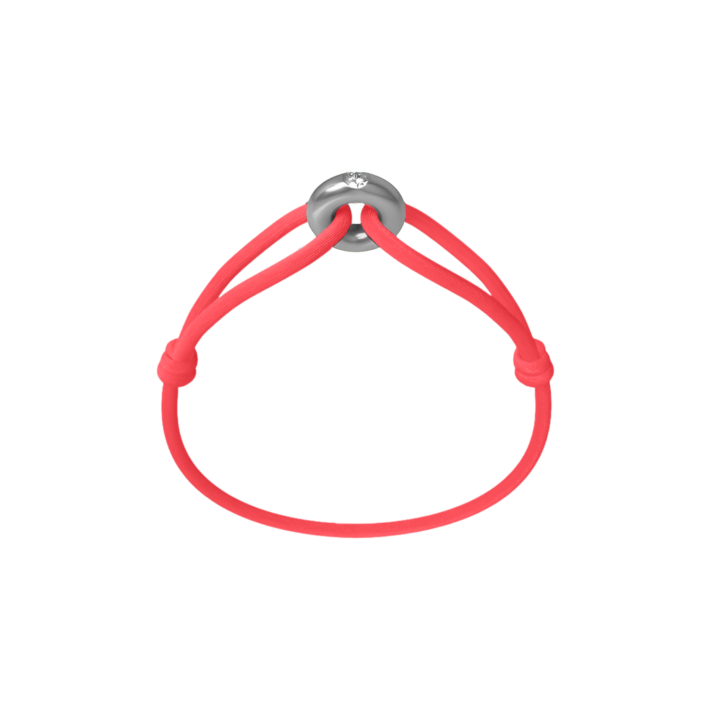Silver Soho Diamond Cord Bracelet