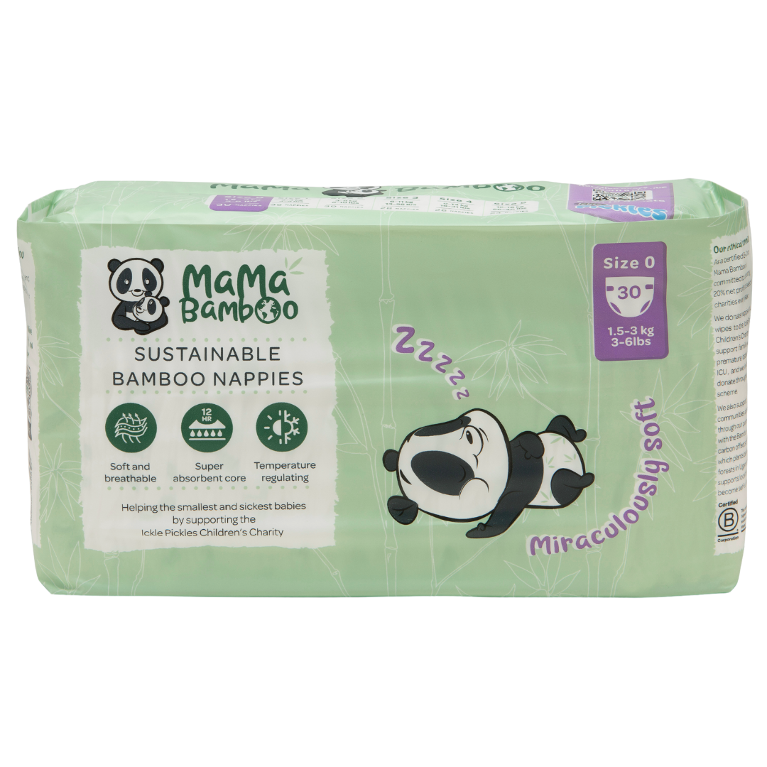 Newborn Starter Bundle with Bamboo Nappies and Wipes