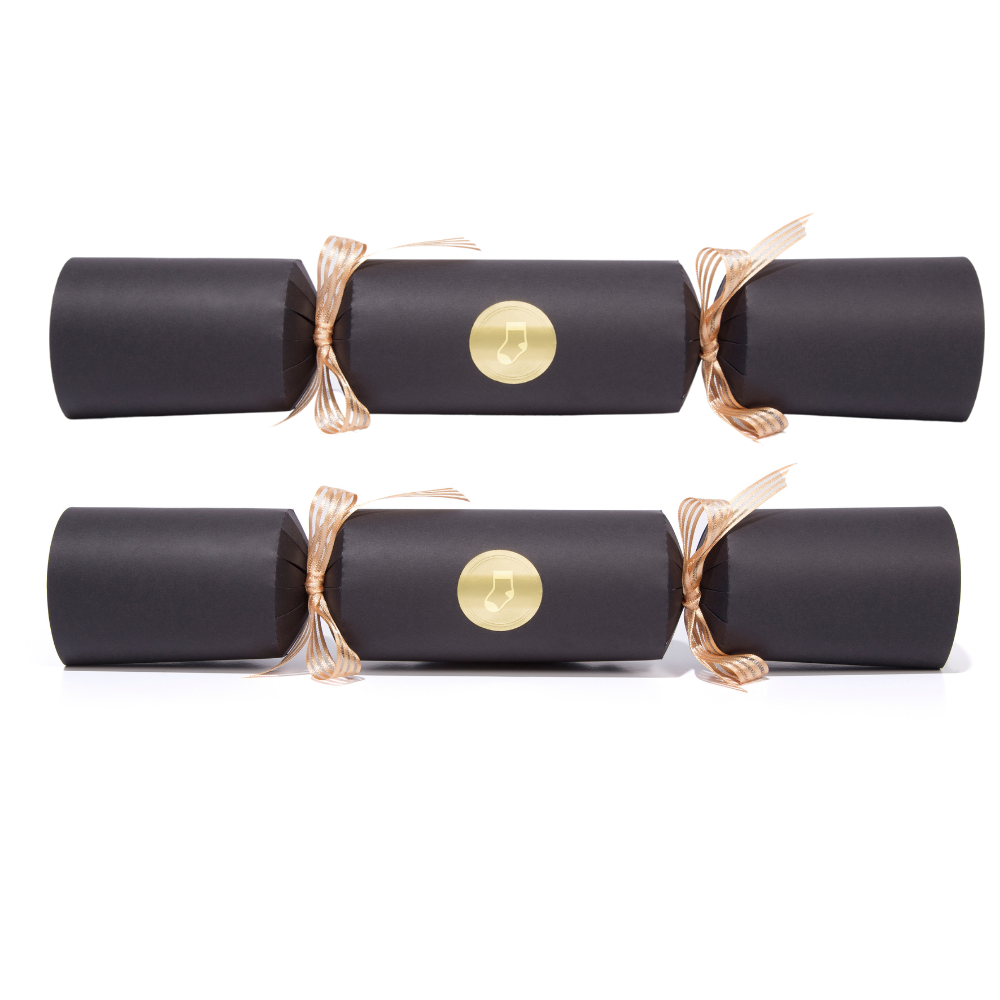 Luxury Christmas Cracker Pack of Two with Festive Socks