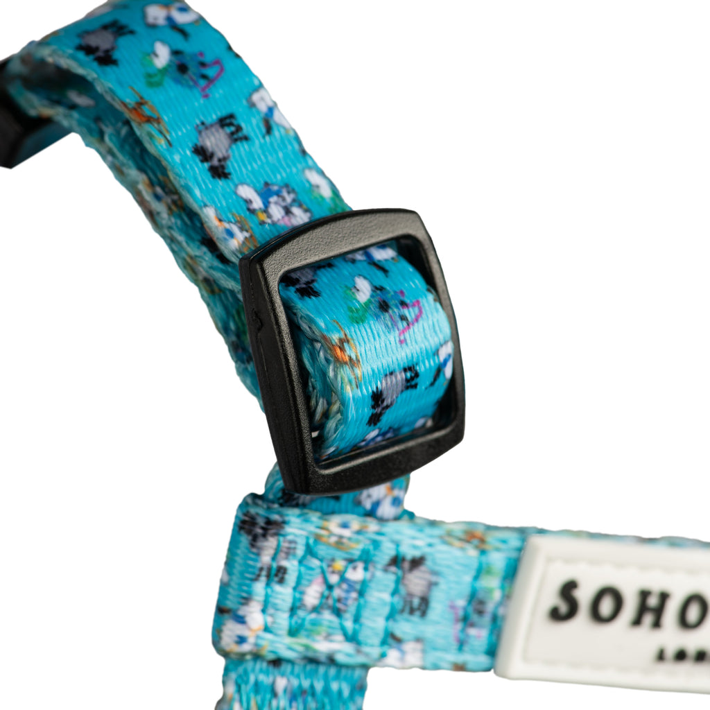 Blue Holiday Moomins H-Harness for Dogs