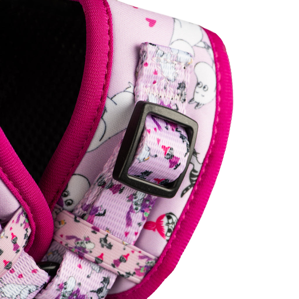 Pink Champagne Moomins Padded Dog Harness