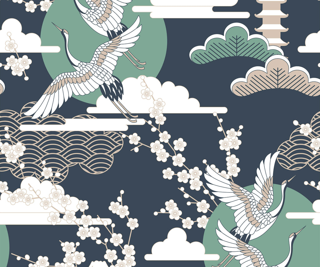Sola Red Crowned Crane Wallpaper