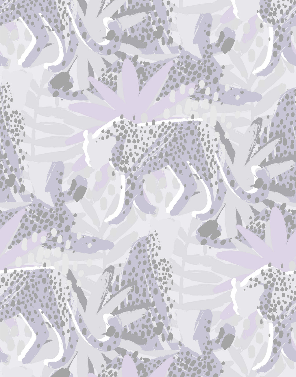 Spot Tropical Wallpaper with Leopards and Leaves