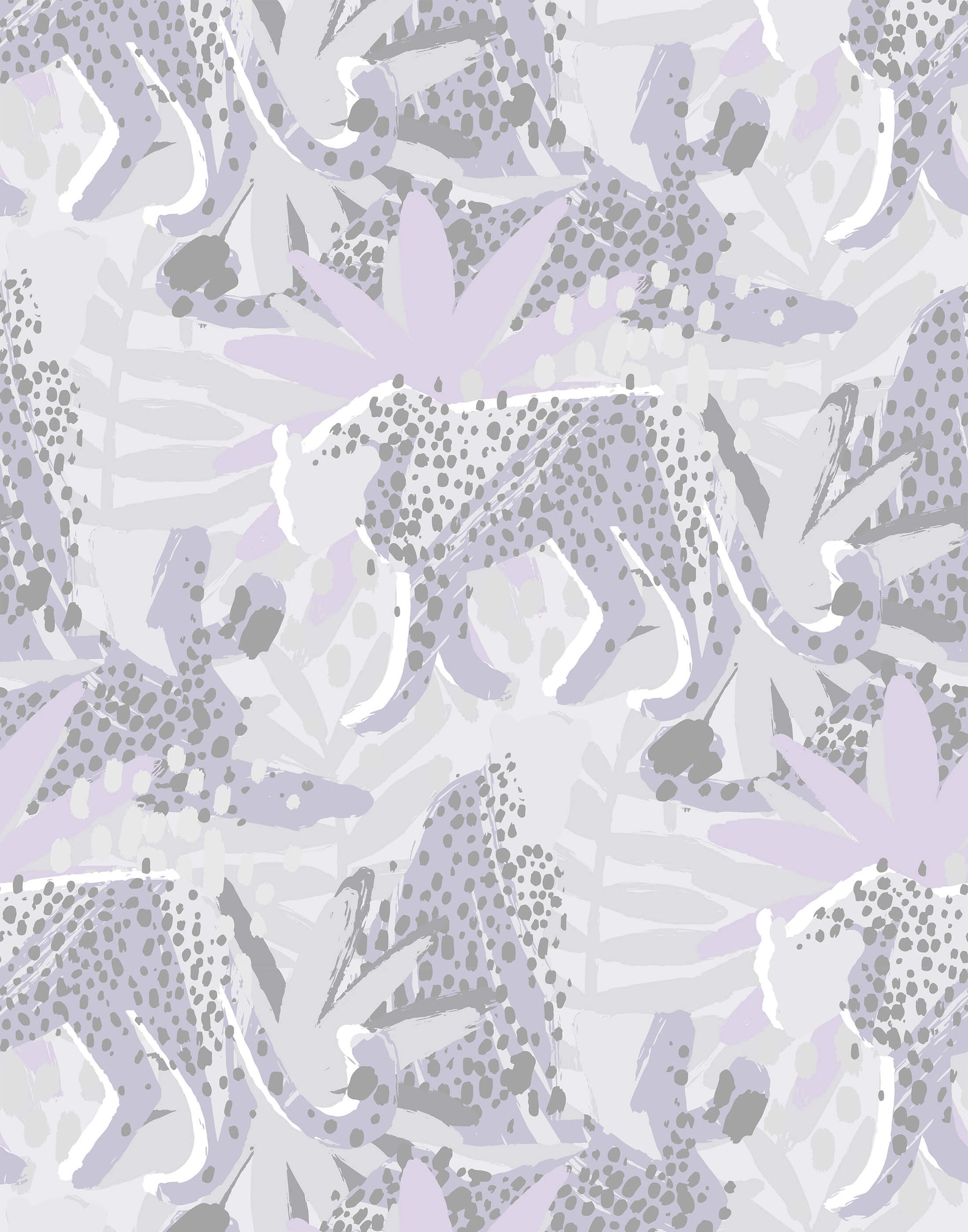 Spot Tropical Wallpaper with Leopards and Leaves