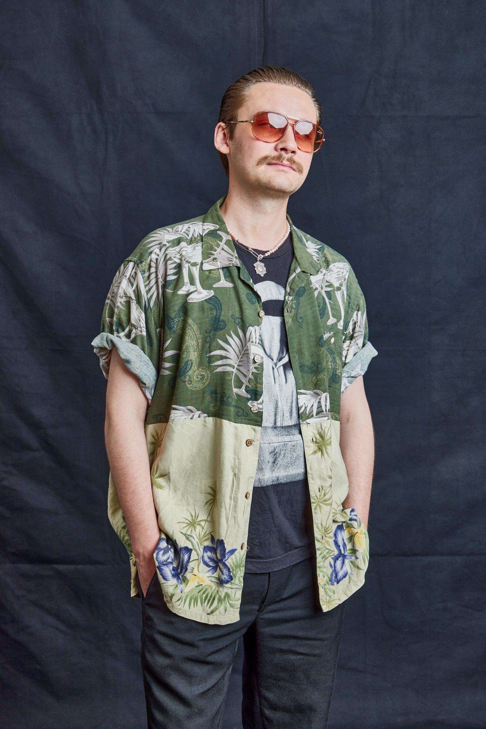 50/50 Hawaiian Shirt Martini