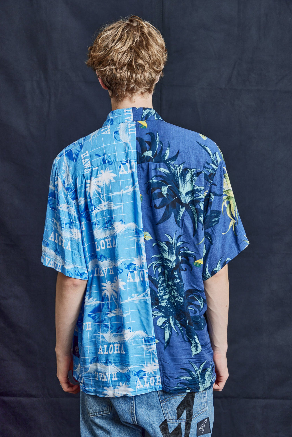 50/50 Hawaiian Shirt Aloha Vintage Cotton