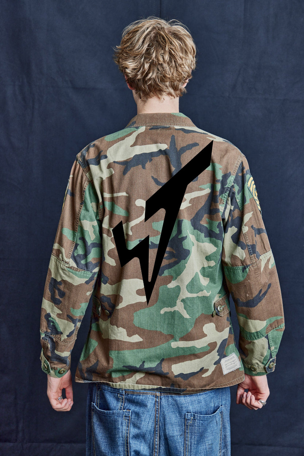 Vintage Camo Field Shirt with Sergeant Rank Patch