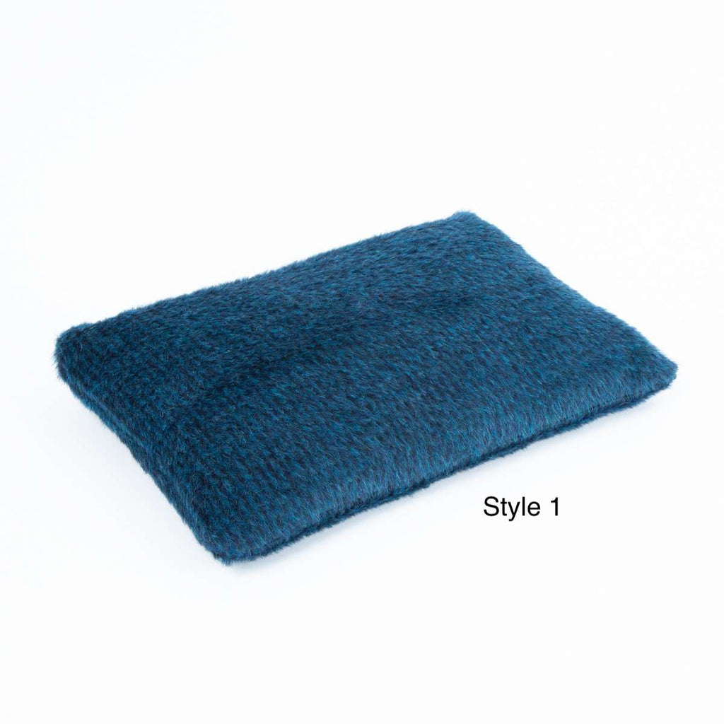 Navy Waxed Cotton Dog Carrier for Small Breeds