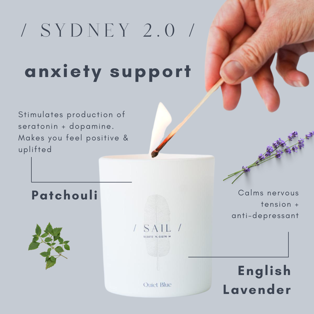 Sydney 2.0 Patchouli and English Lavender Wellbeing Candle