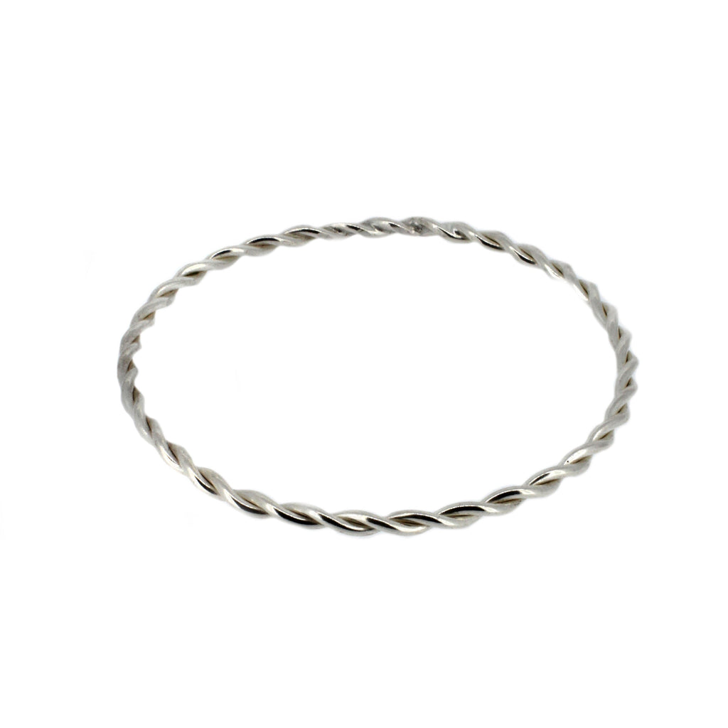 Sterling Silver Twisted Bangles