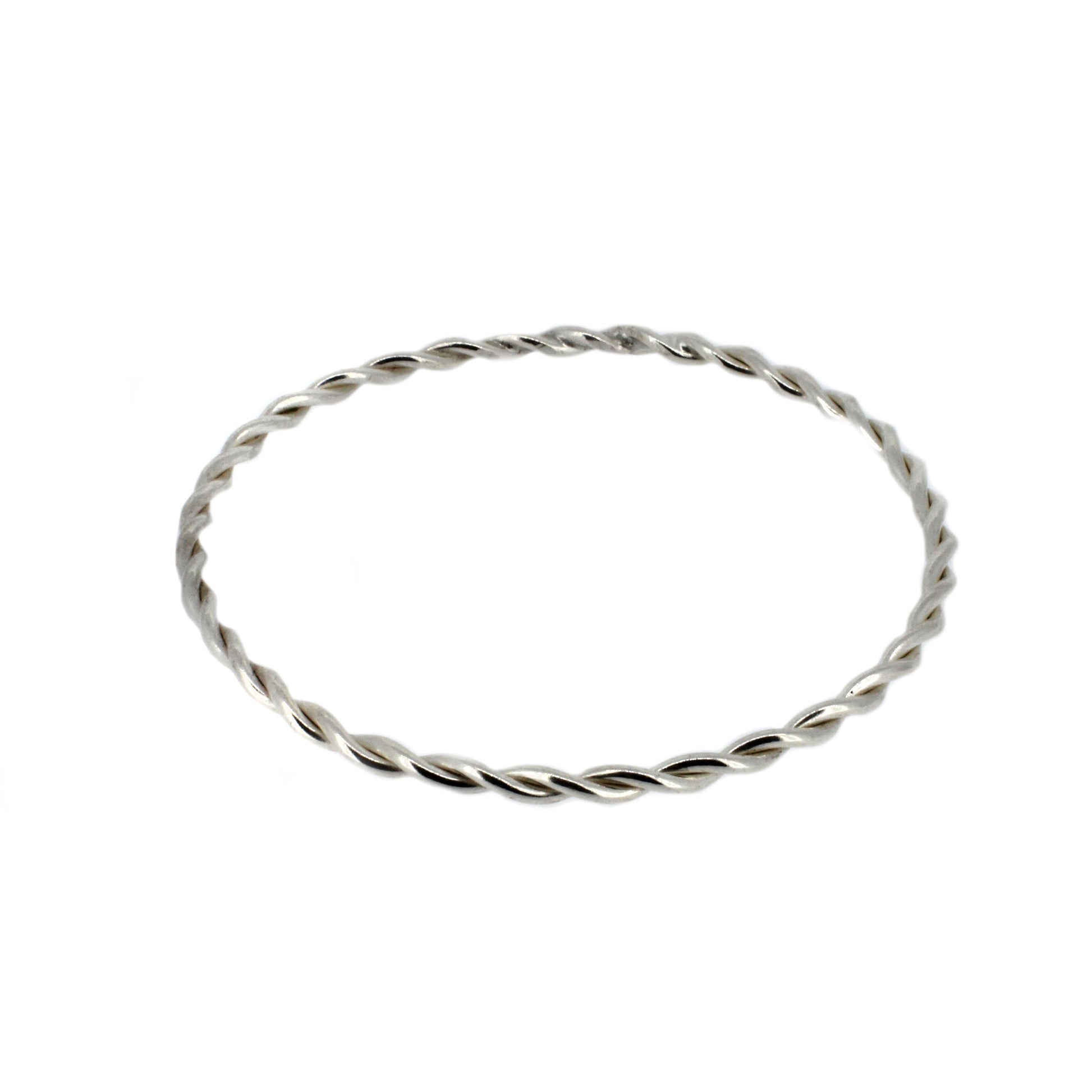 Sterling Silver Twisted Bangles