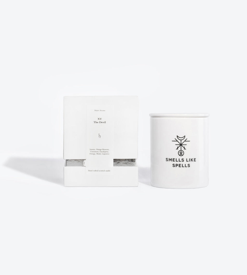 The Devil Tarot Candle – Mystical Aroma & Spiritual Empowerment by Smells Like Spells at www.brixbailey.com