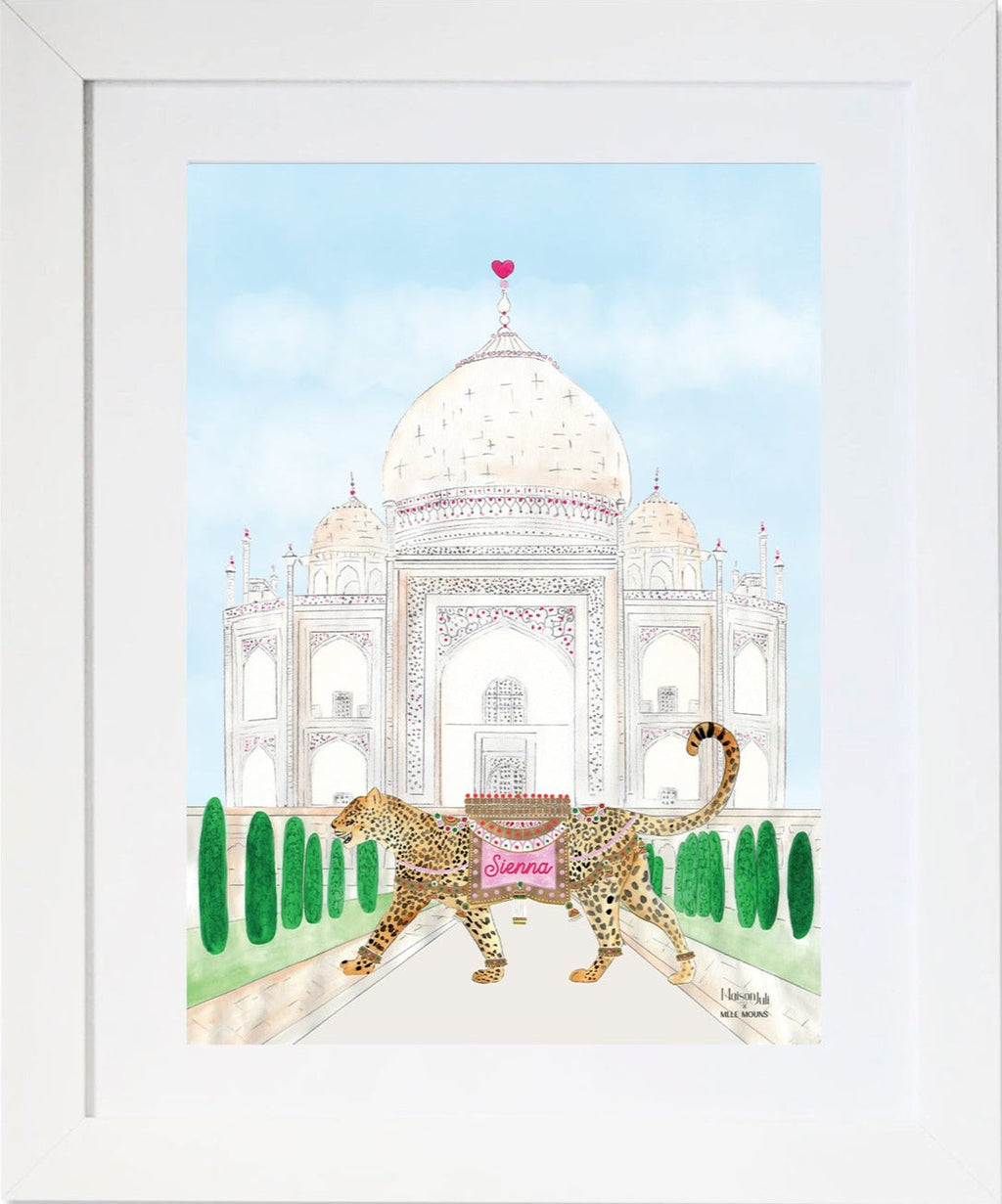 Leopard of the Taj Mahal Print for Girls