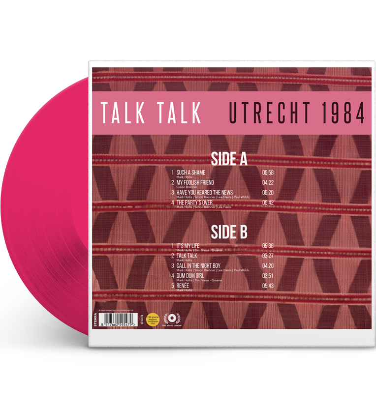 Talk Talk Utrecht 1984 Limited Edition 12 Inch Album on 180g Transparent Magenta Vinyl