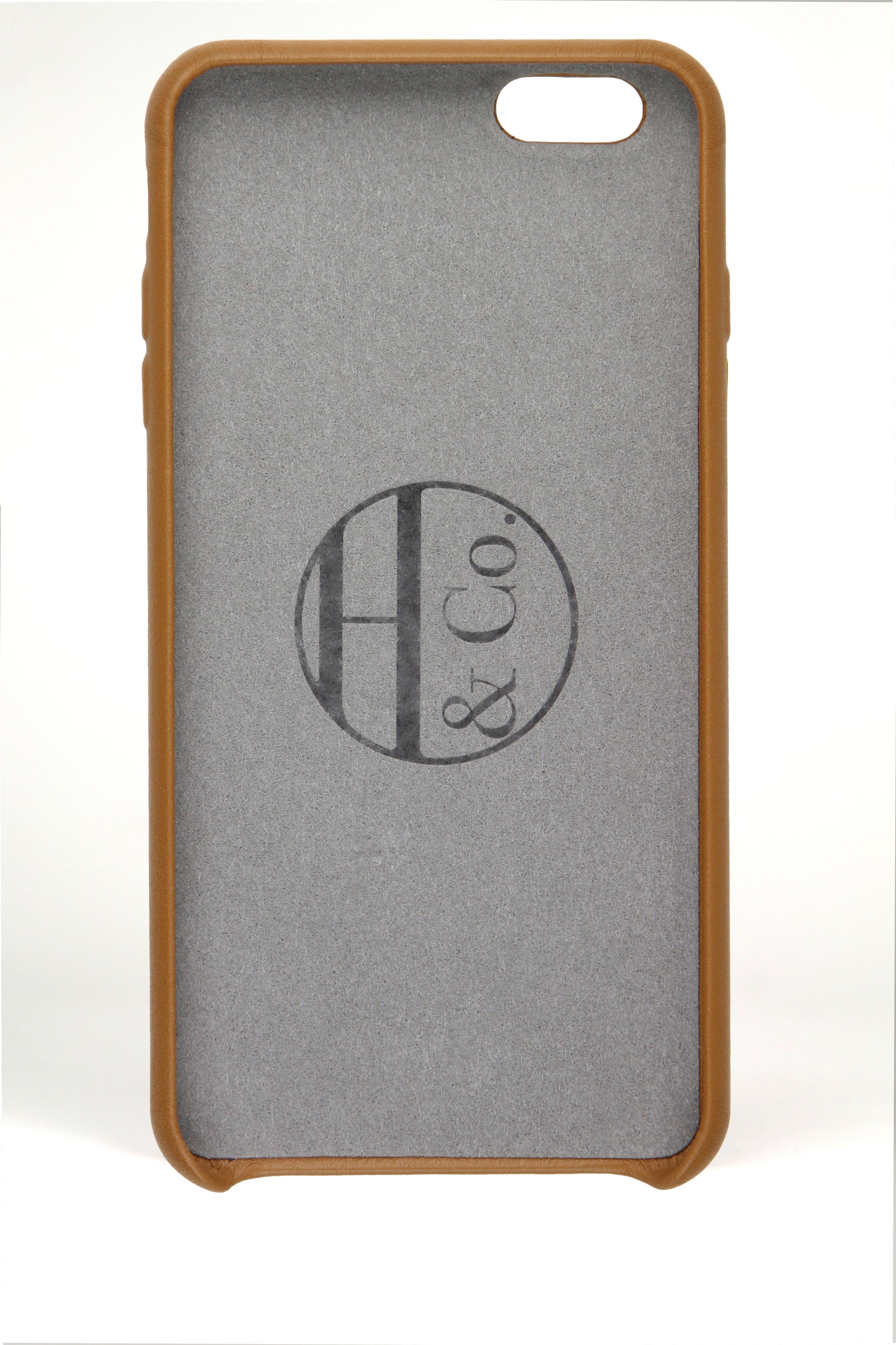 Tan Leather iPhone 6 Plus Case