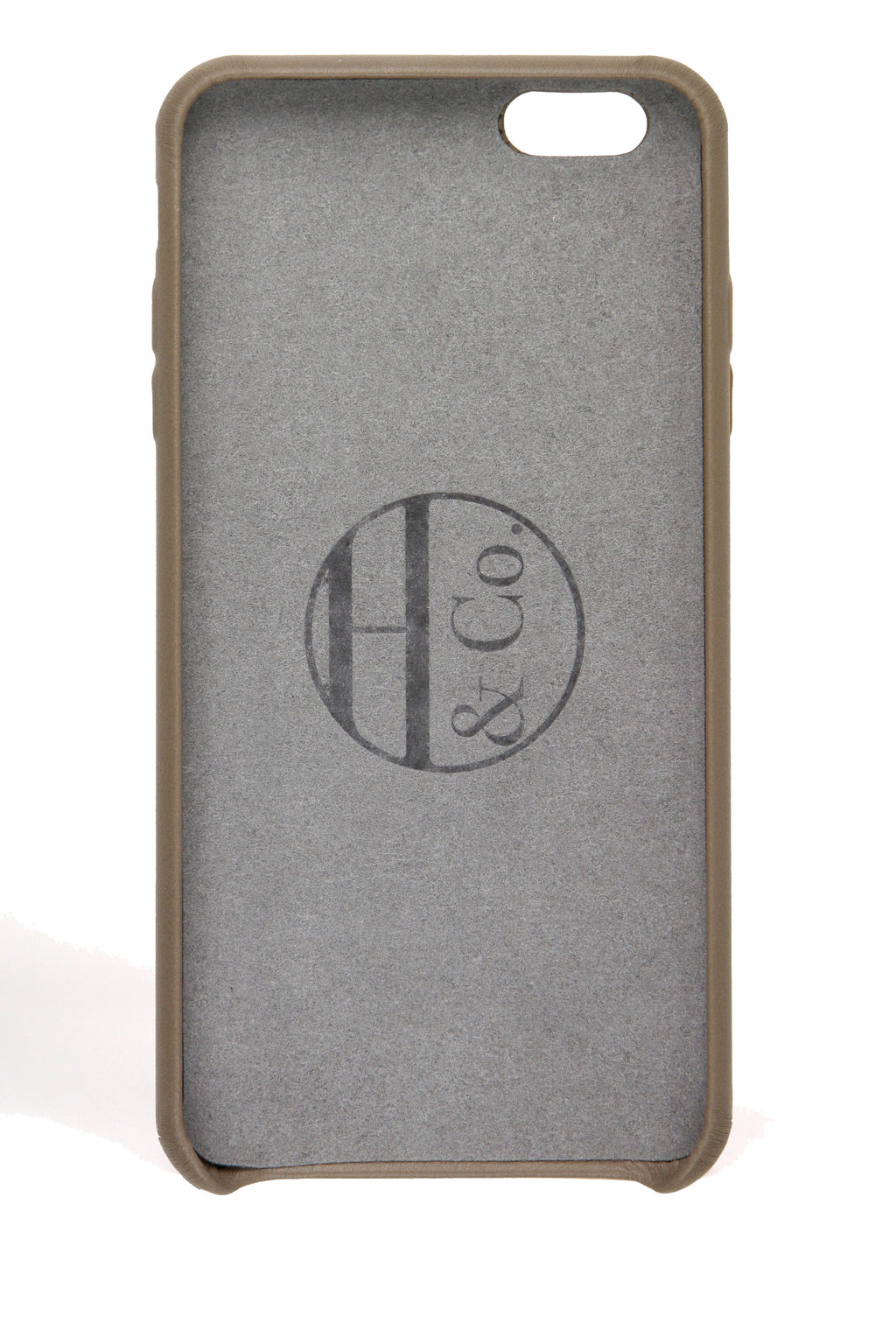 Taupe Leather iPhone 6 Plus Case