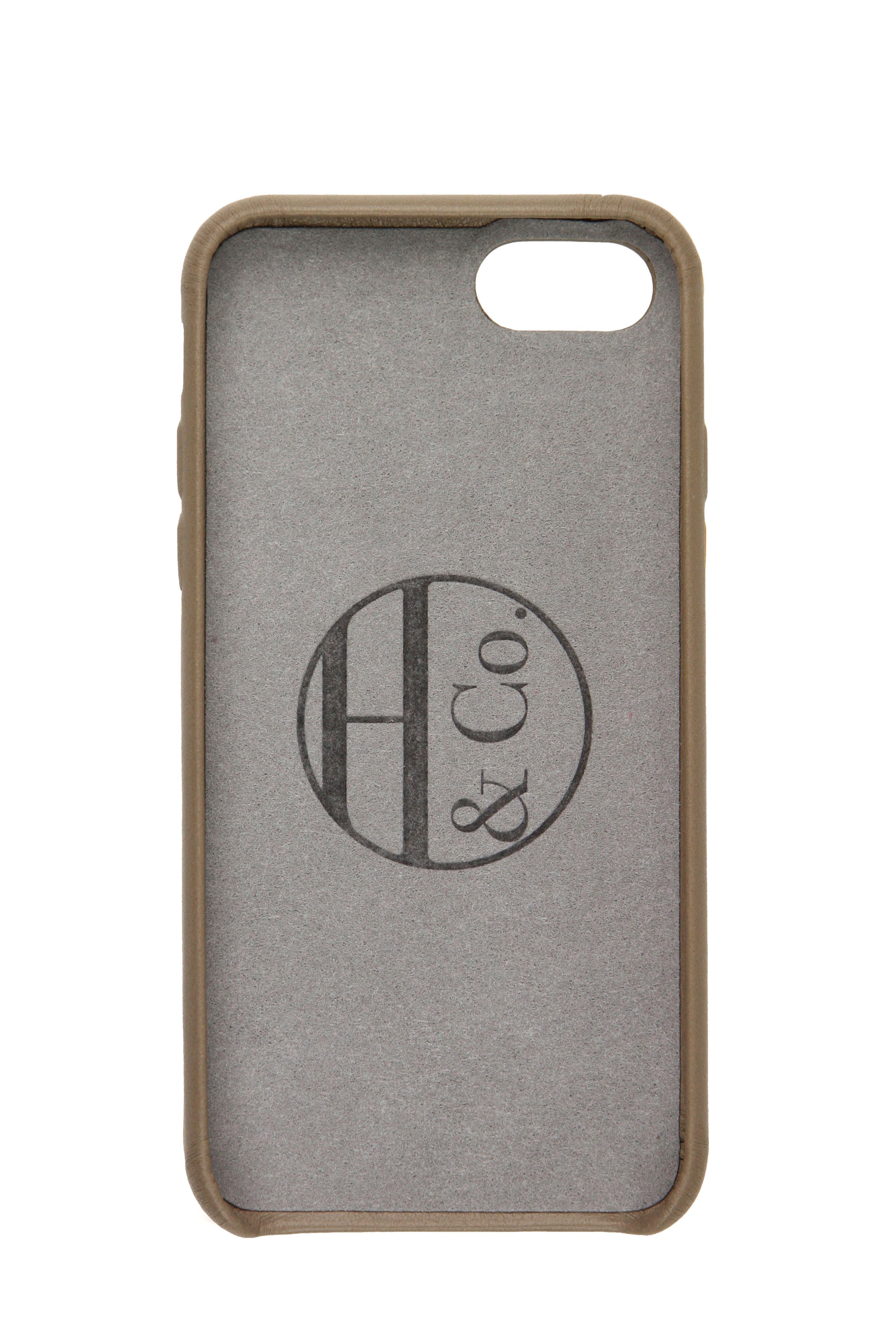 Taupe Leather iPhone 7 and 8 Case