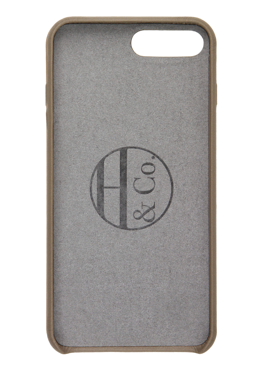 Taupe Leather iPhone 7 and 8 Plus Case