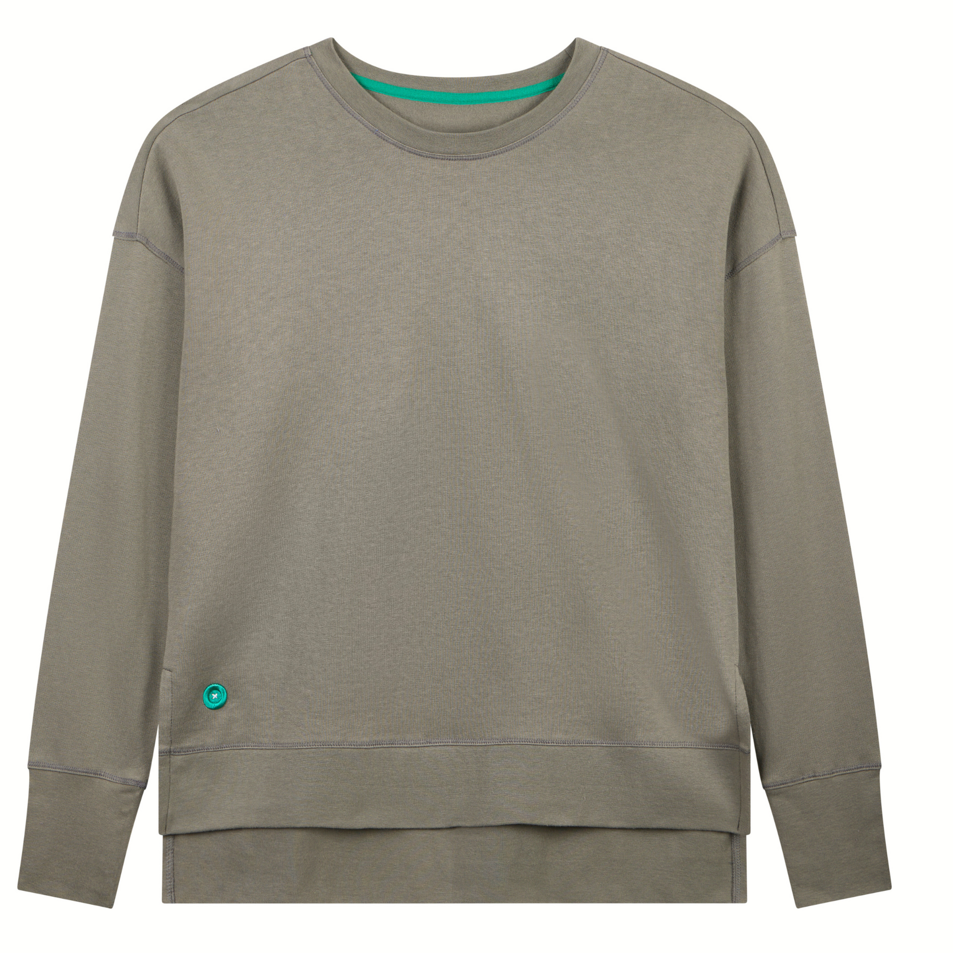 Longline Unisex Sweatshirt in Organic Cotton and Modal