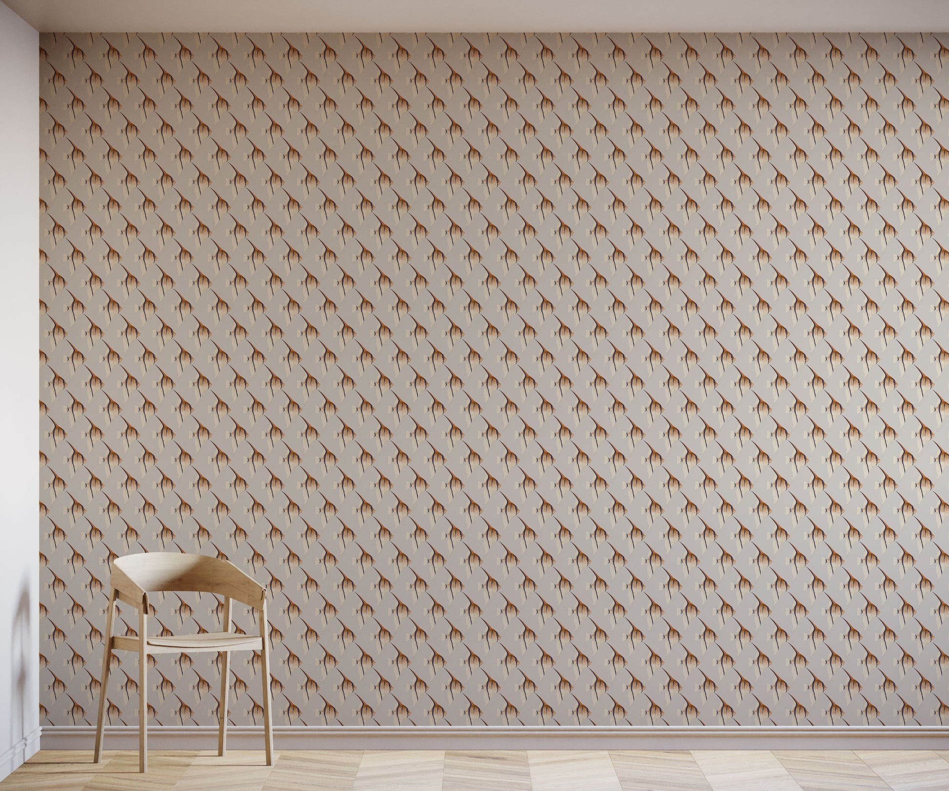 Geometric Angelfish Design Print