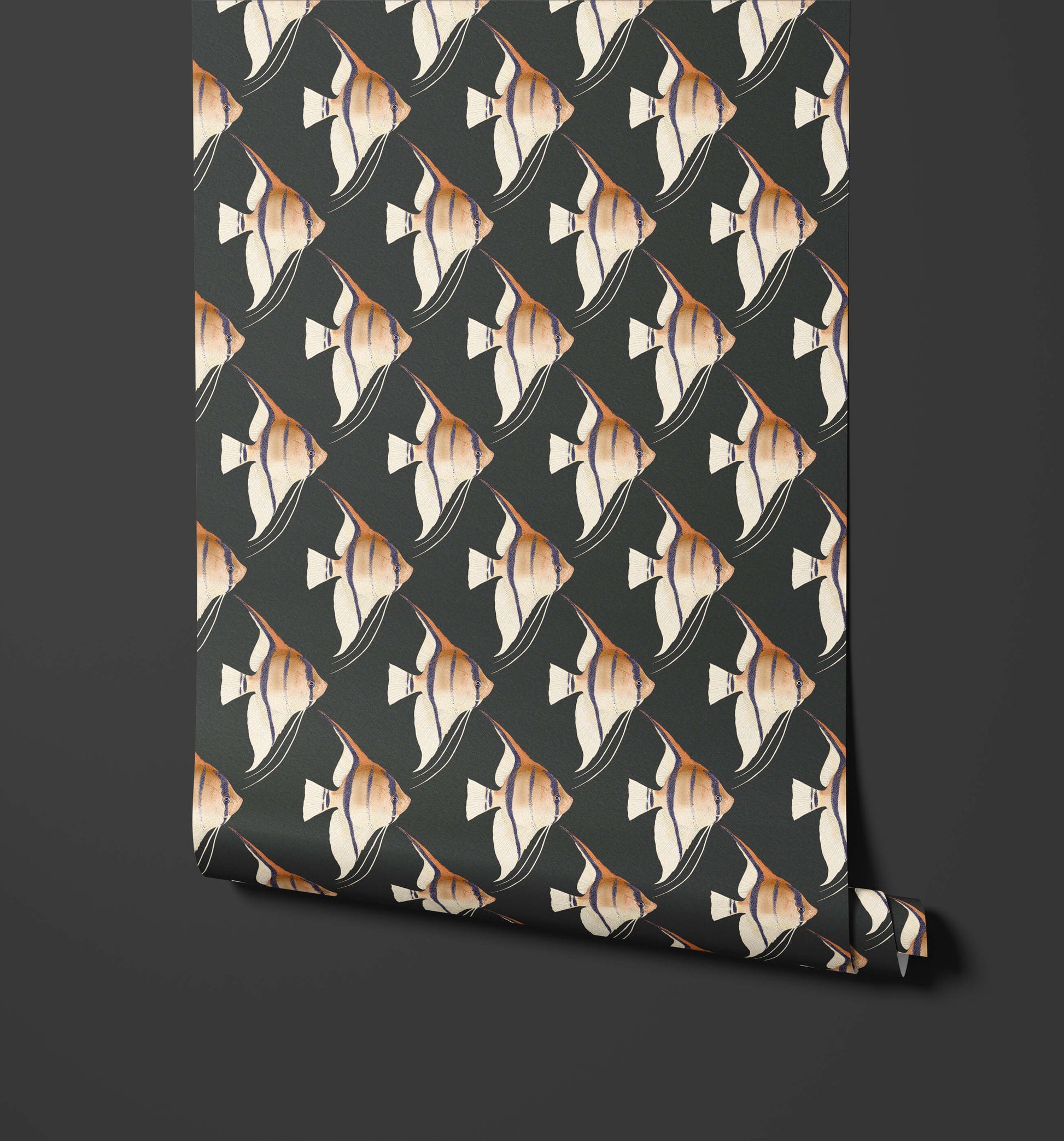Geometric Angelfish Design Print